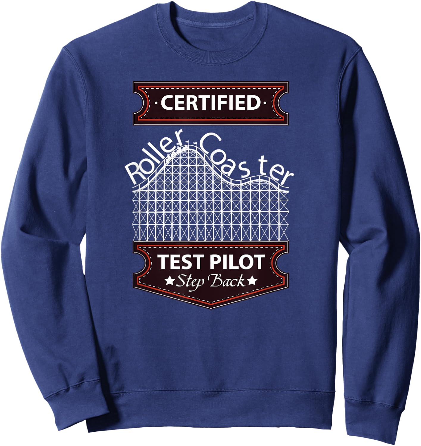Funny Roller Coaster Sweatshirt - Sweatshirt | Navy