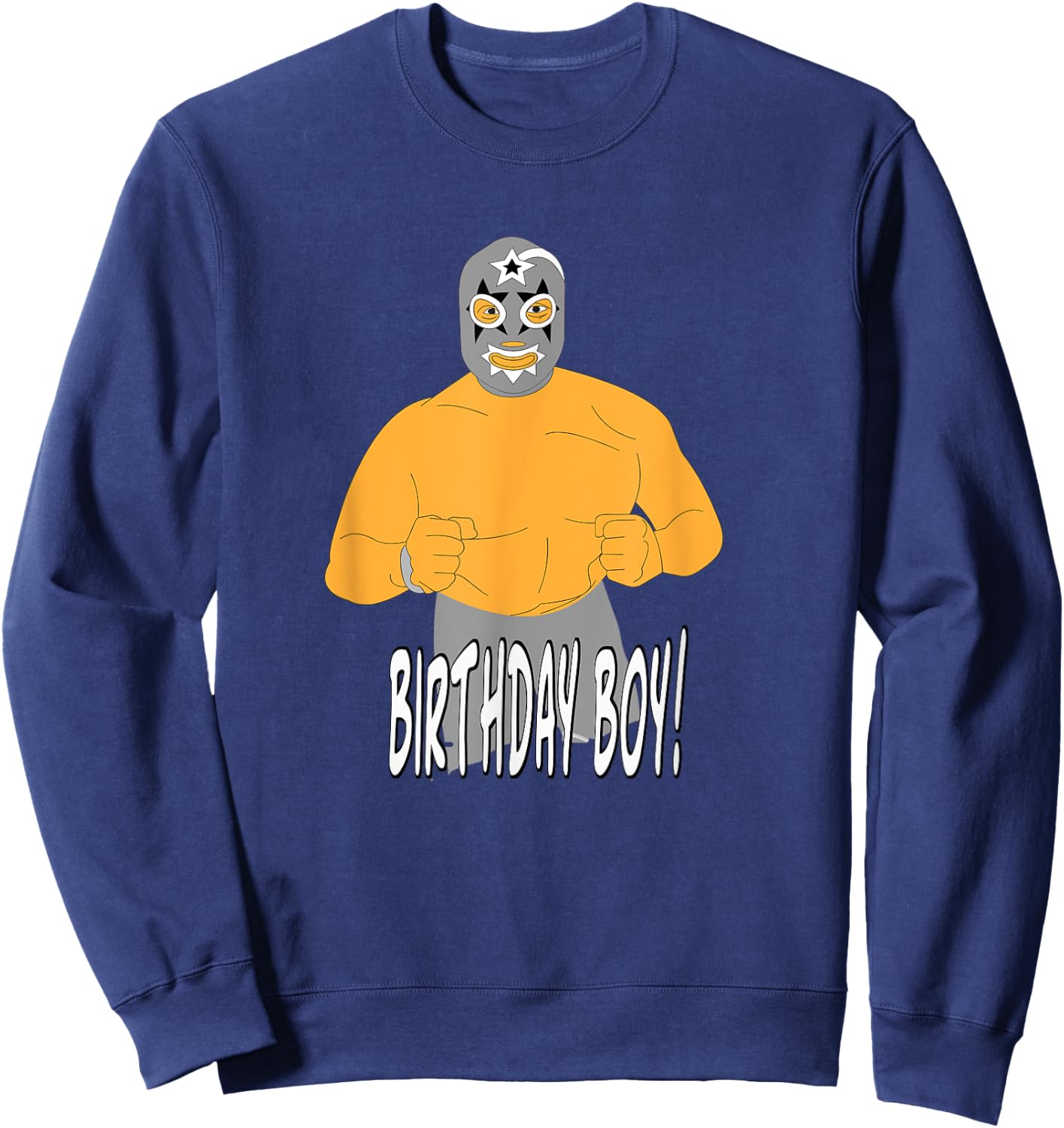 Lucha Libre Birthday Party T Shirt Sweatshirt - Sweatshirt | Navy