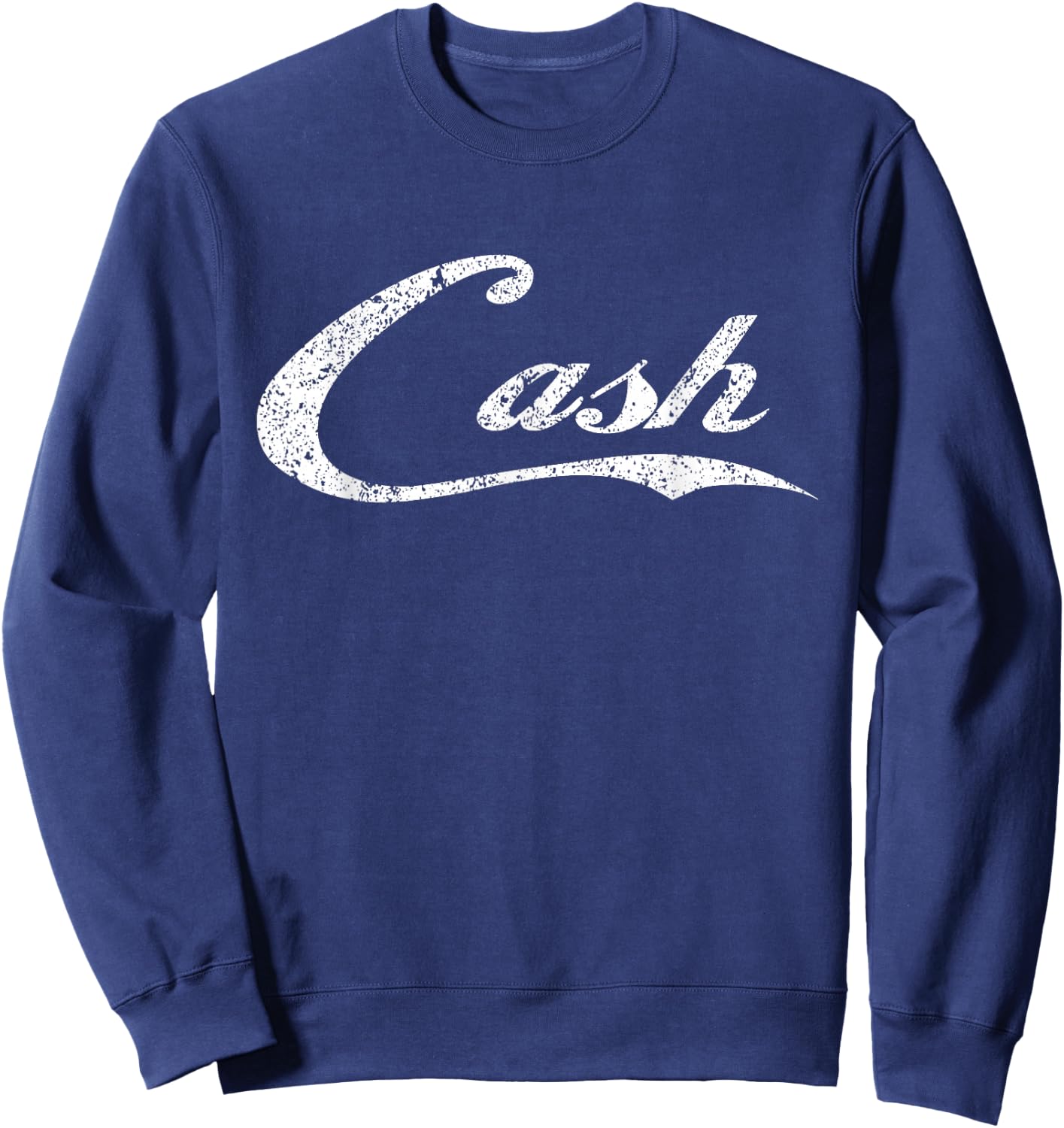 Cash Money Distressed for the Bar Concert or Street Sweatshirt - Sweatshirt | Navy
