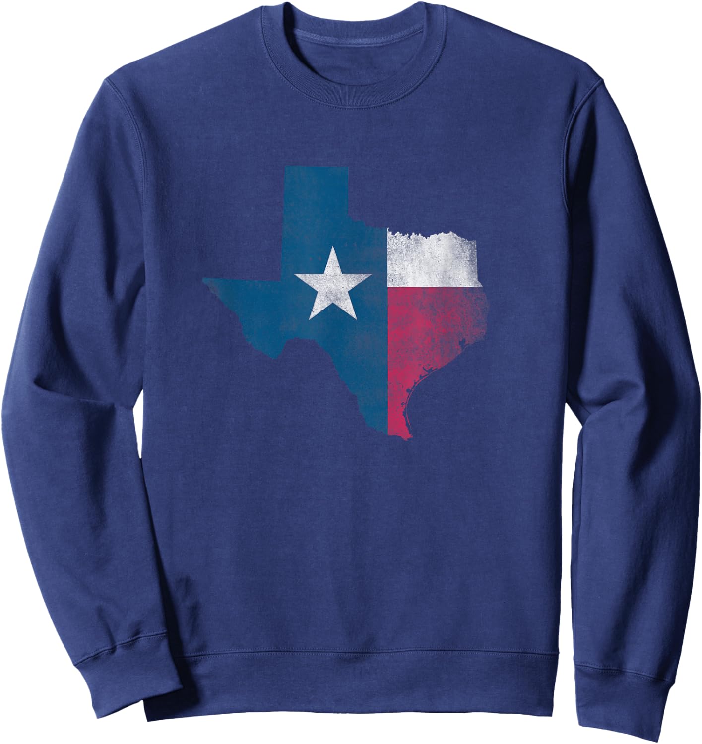 Vintage Texas State Flag Shirt - Lone Star State Pride Sweatshirt - Sweatshirt | Navy