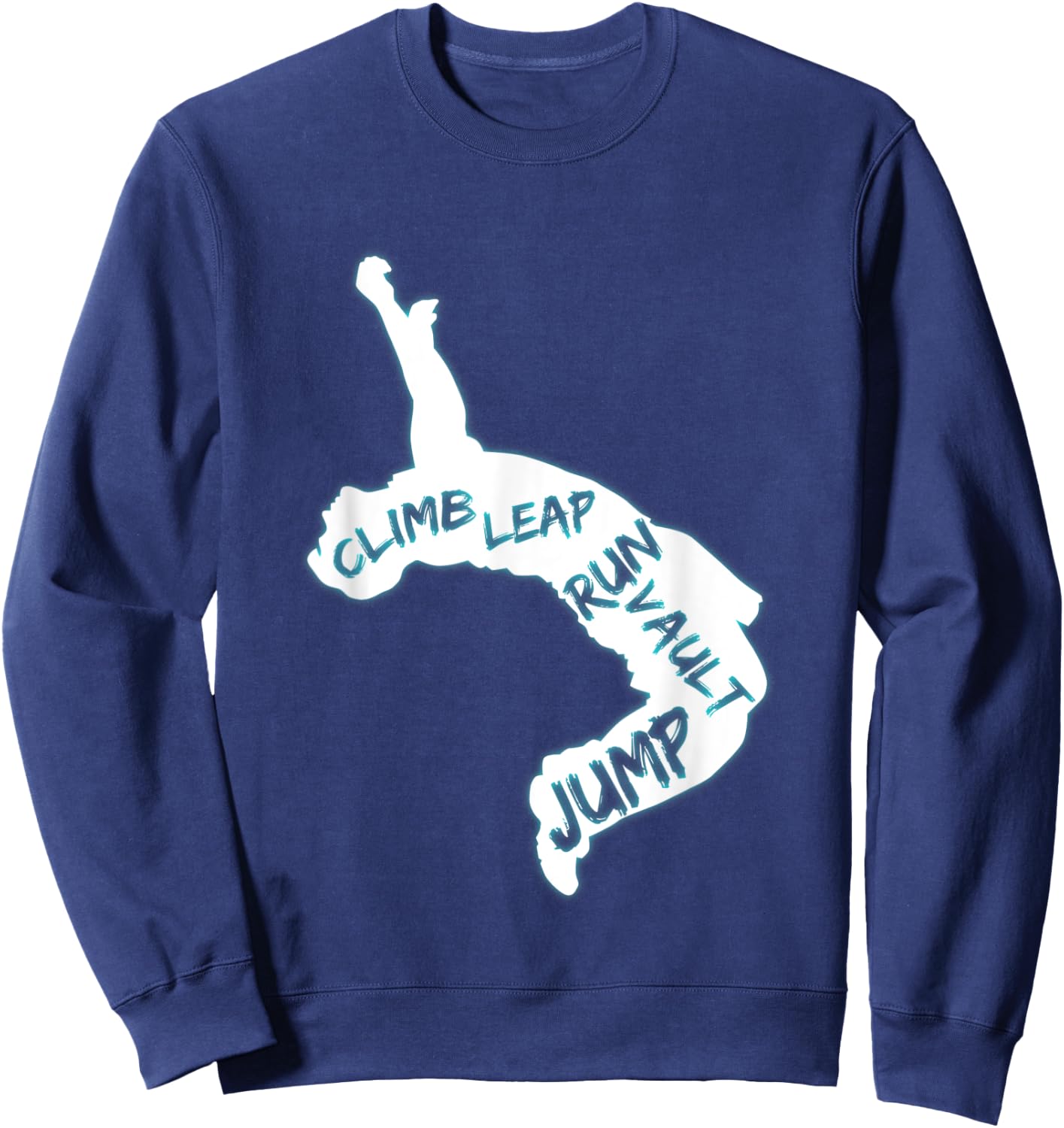Parkour City Ninja Free Running Leap Vault Jump Athlete Gift Sweatshirt - Sweatshirt | Navy