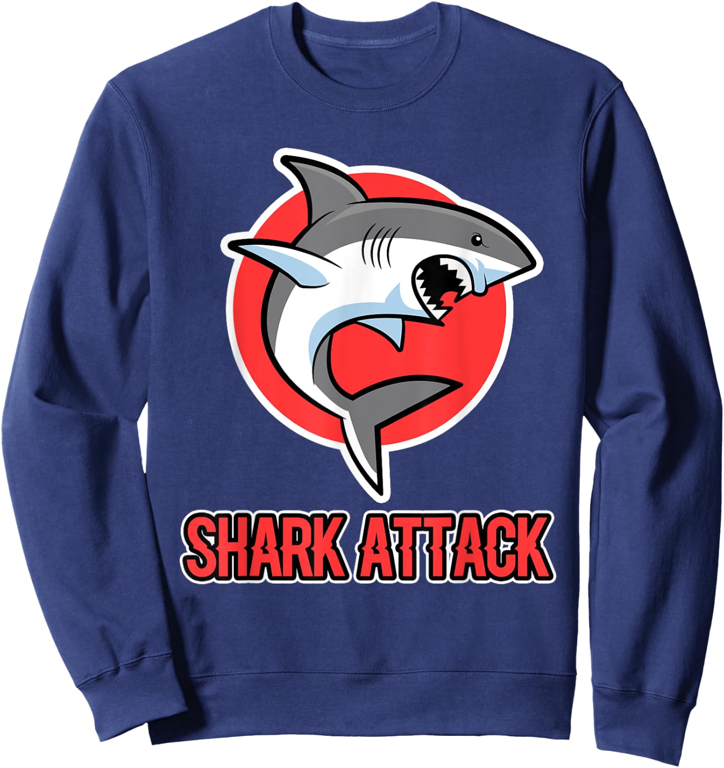 Shark Design - Shark Attack - Shark Sweatshirt - Sweatshirt | Navy