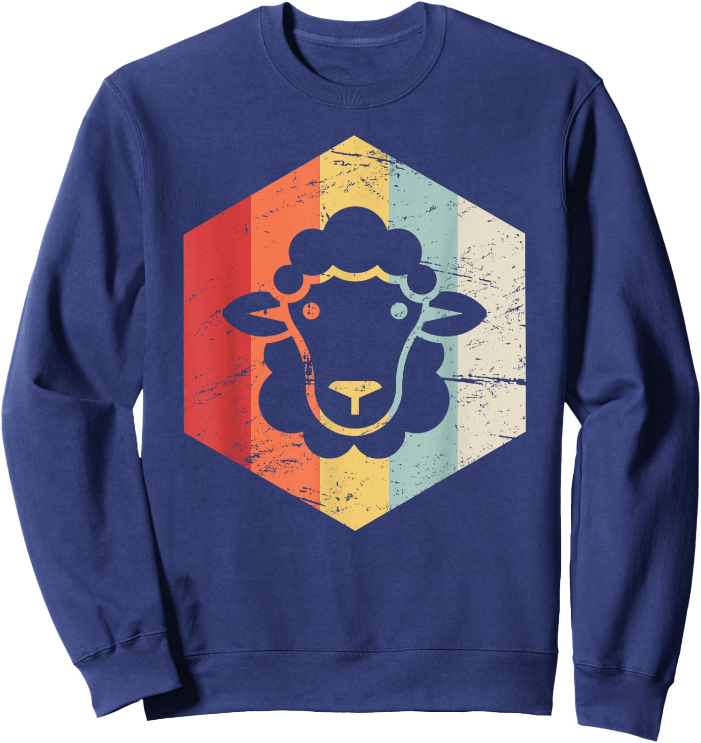 Retro Sheep Sweatshirt - Sweatshirt | Navy