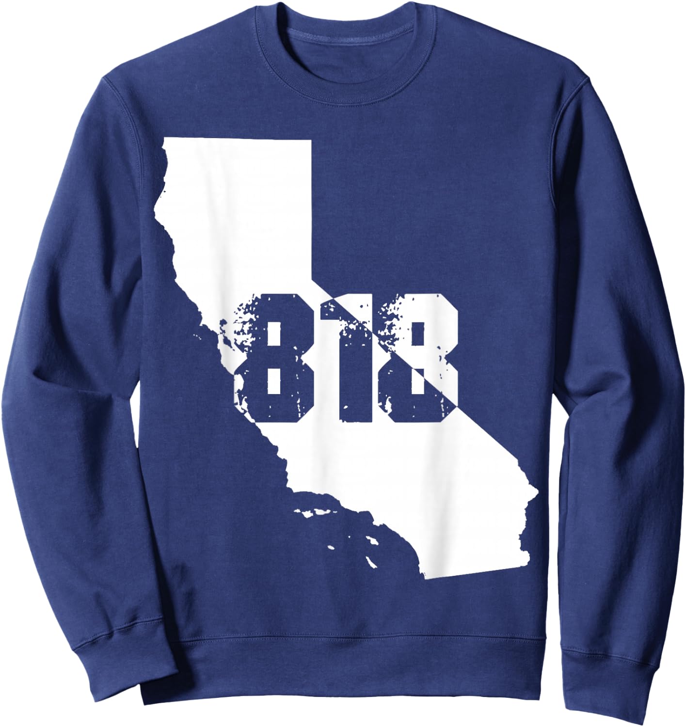 818 Strong: Los Angeles, California Area Code Number Sweatshirt - Sweatshirt | Navy