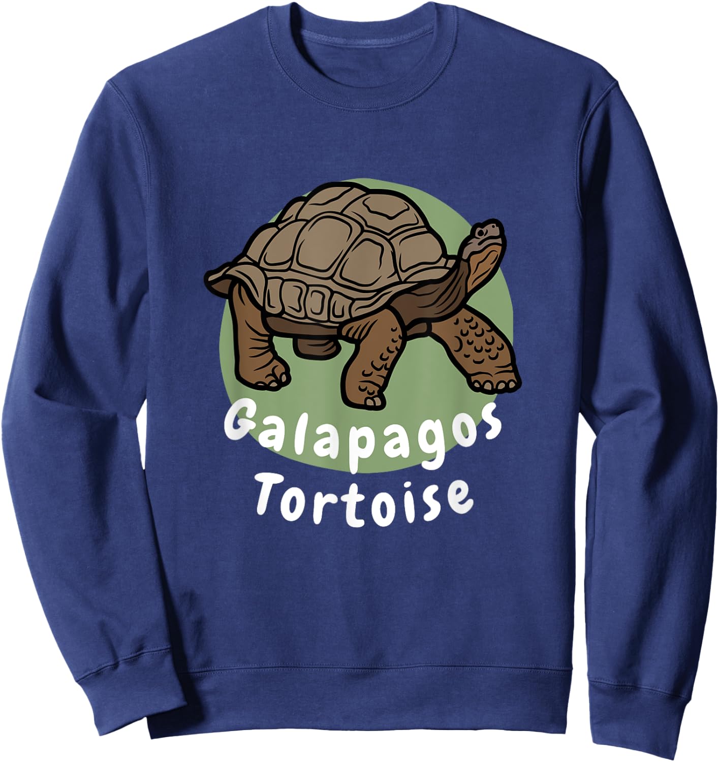 Galapagos Tortoise Funny Cute Pet Tortoise Sweatshirt - Sweatshirt | Navy