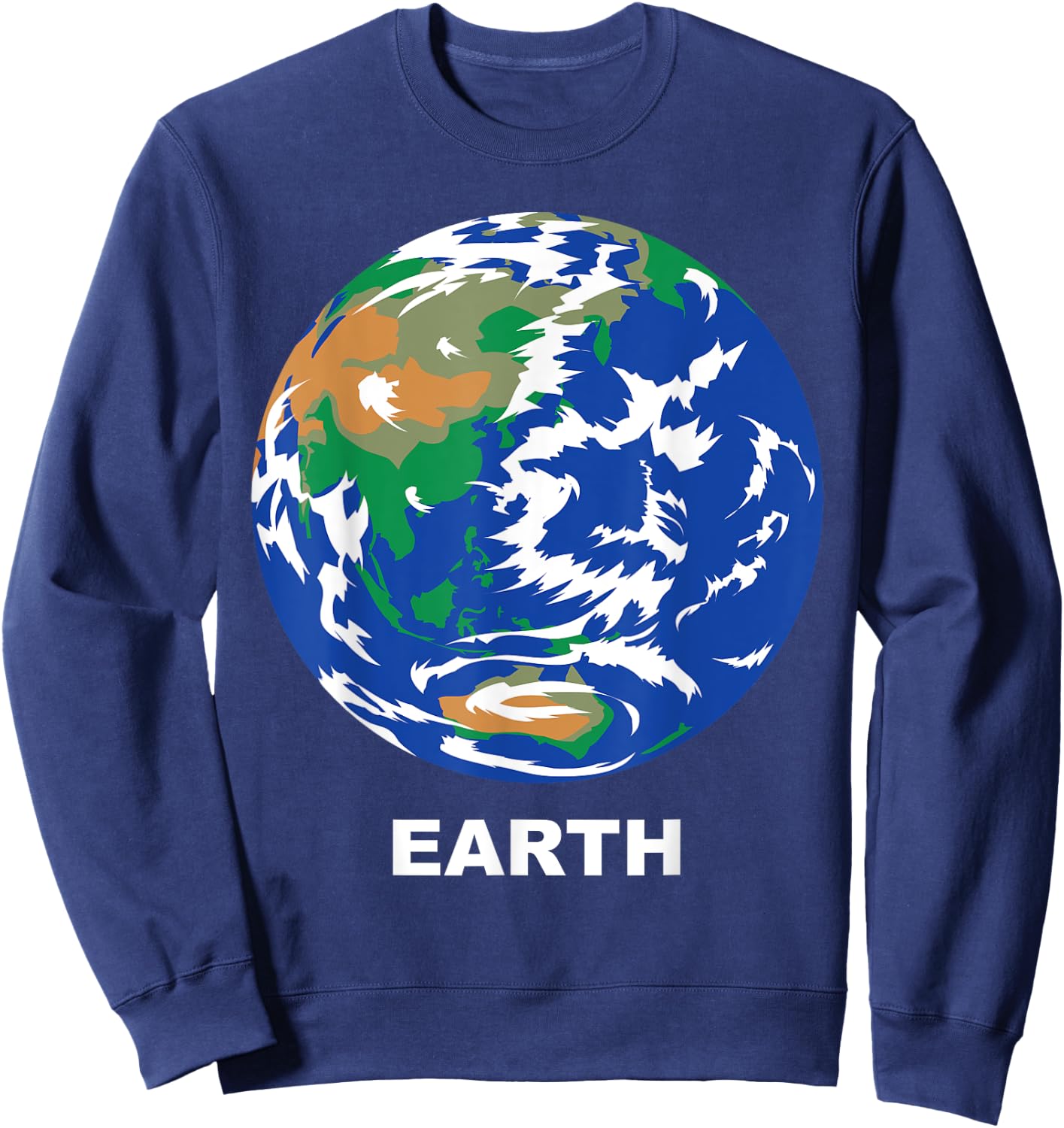 Solar System Group Costumes - Earth Terrestrial Planet Sweatshirt - Sweatshirt | Navy