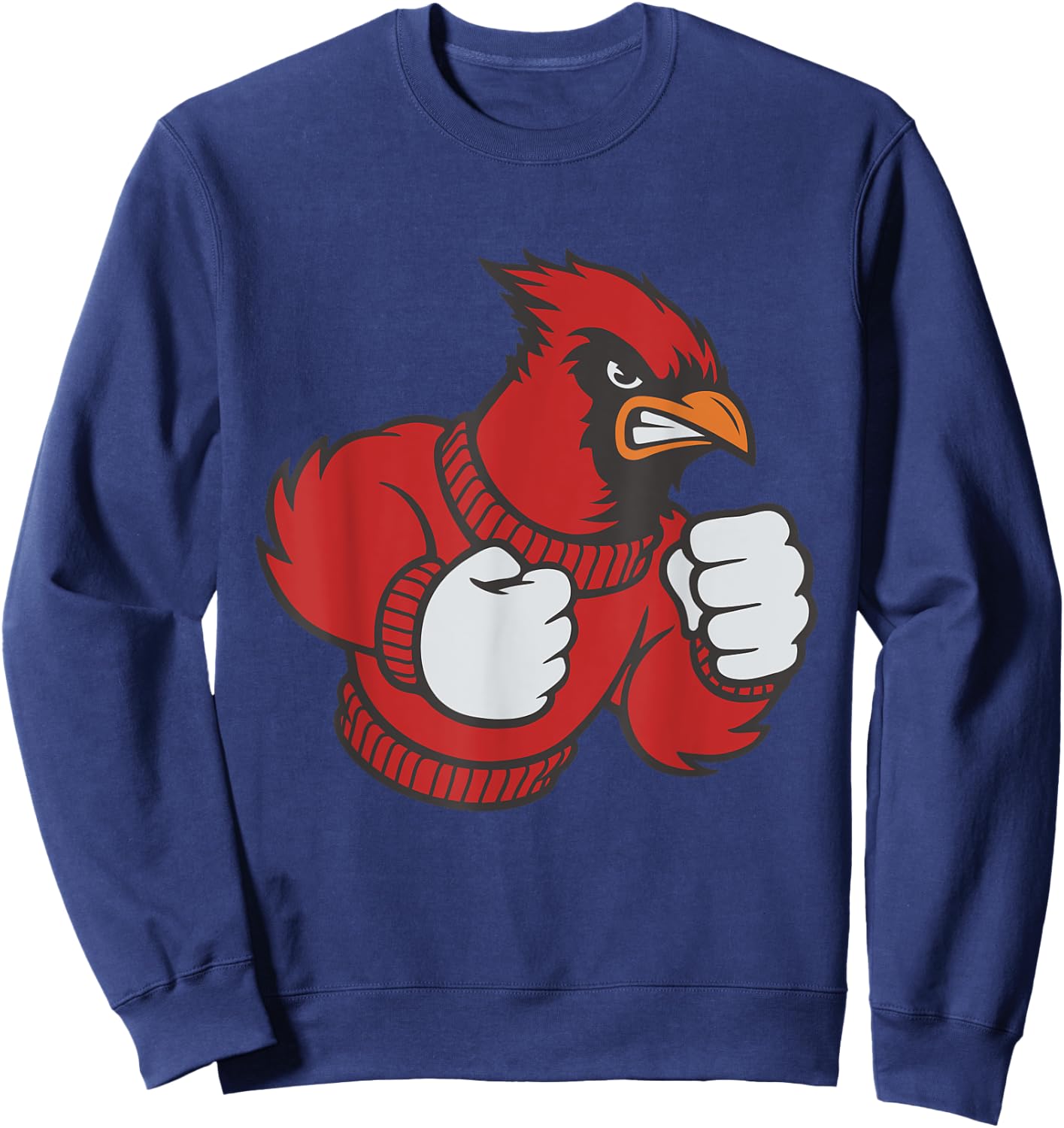 Cardinal Shirt - Fighting Cardinals Shirt - Mad Bird Graphic Sweatshirt - Sweatshirt | Navy