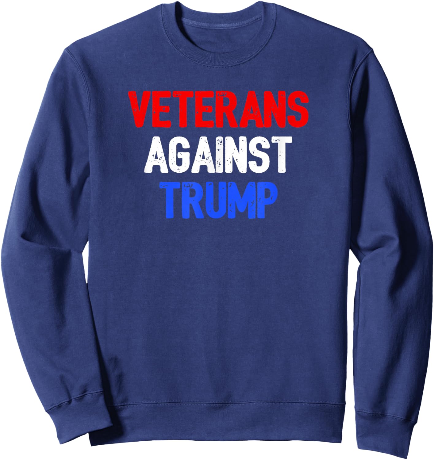 Veterans Against Donald Trump Sweatshirt - Sweatshirt | Navy