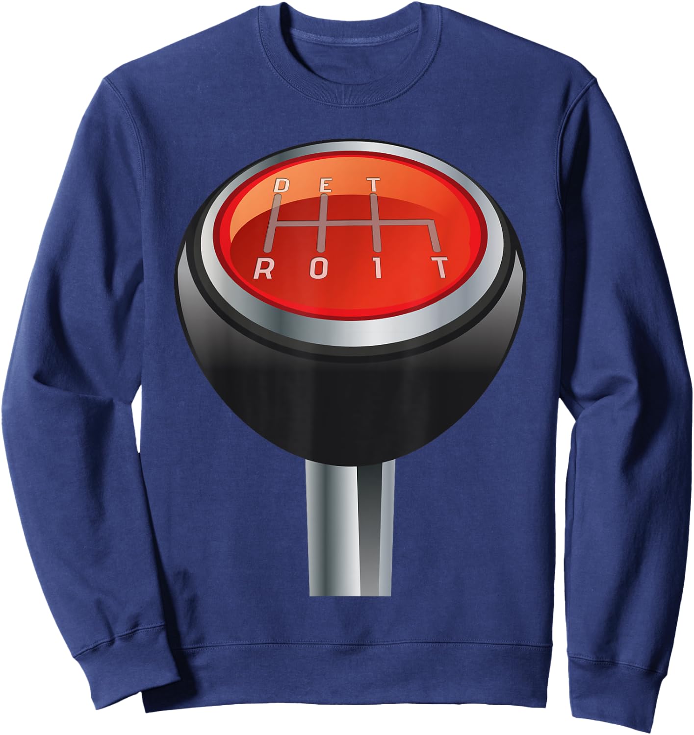 Detroit Manual Gearbox Shifter Knob in 3D T Shirt Sweatshirt - Sweatshirt | Navy