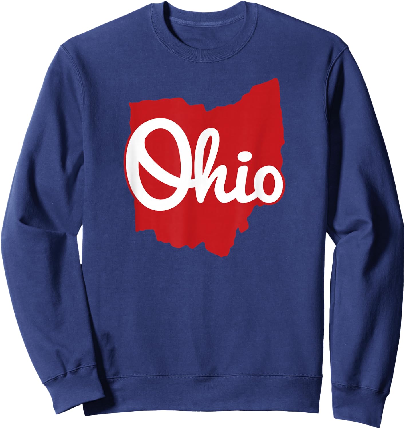 I Love My Ohio Home Script Ohio Sweatshirt - Sweatshirt | Navy