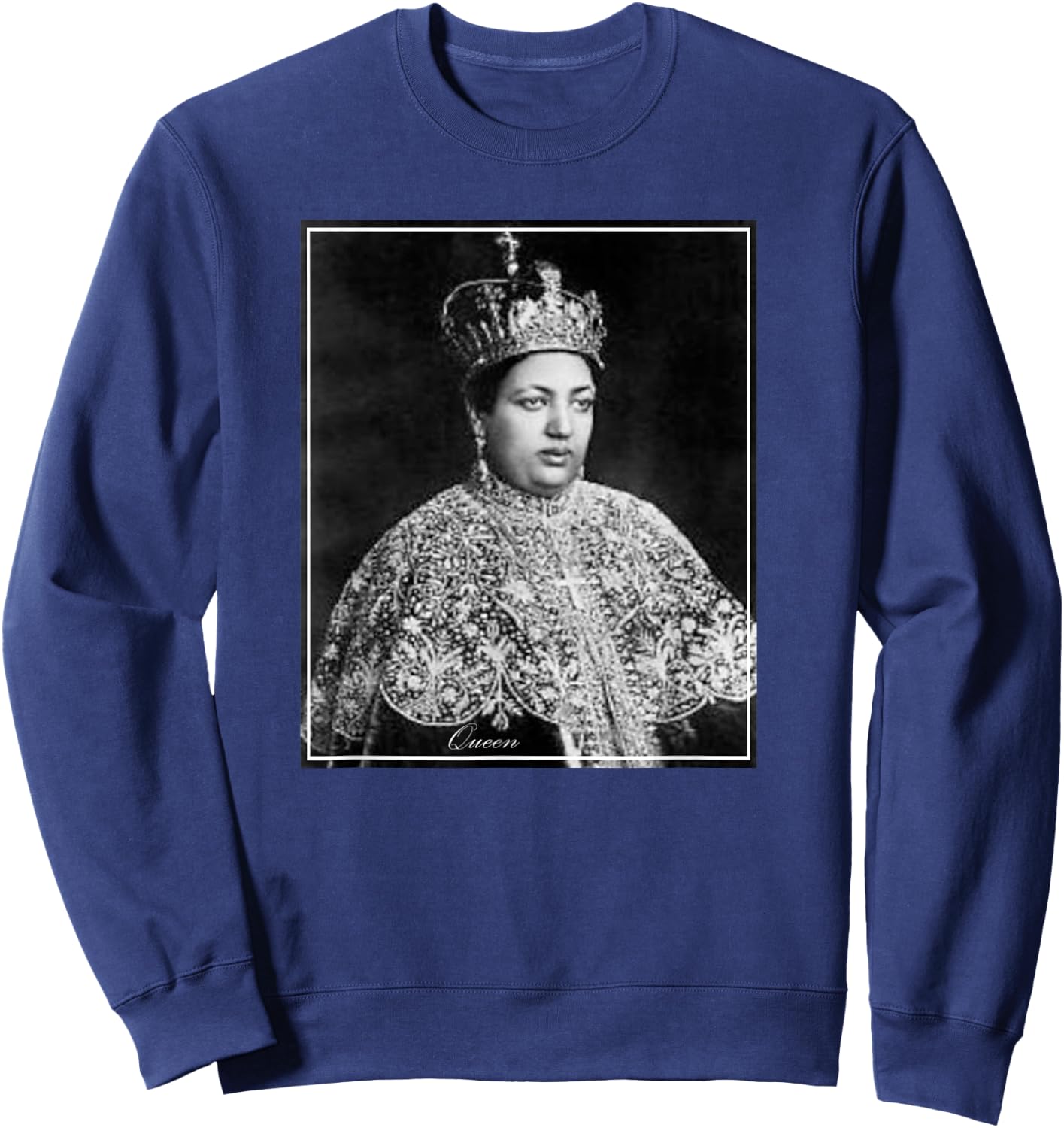 Ethiopian Empress Menen Asfaw Sweatshirt - Sweatshirt | Navy