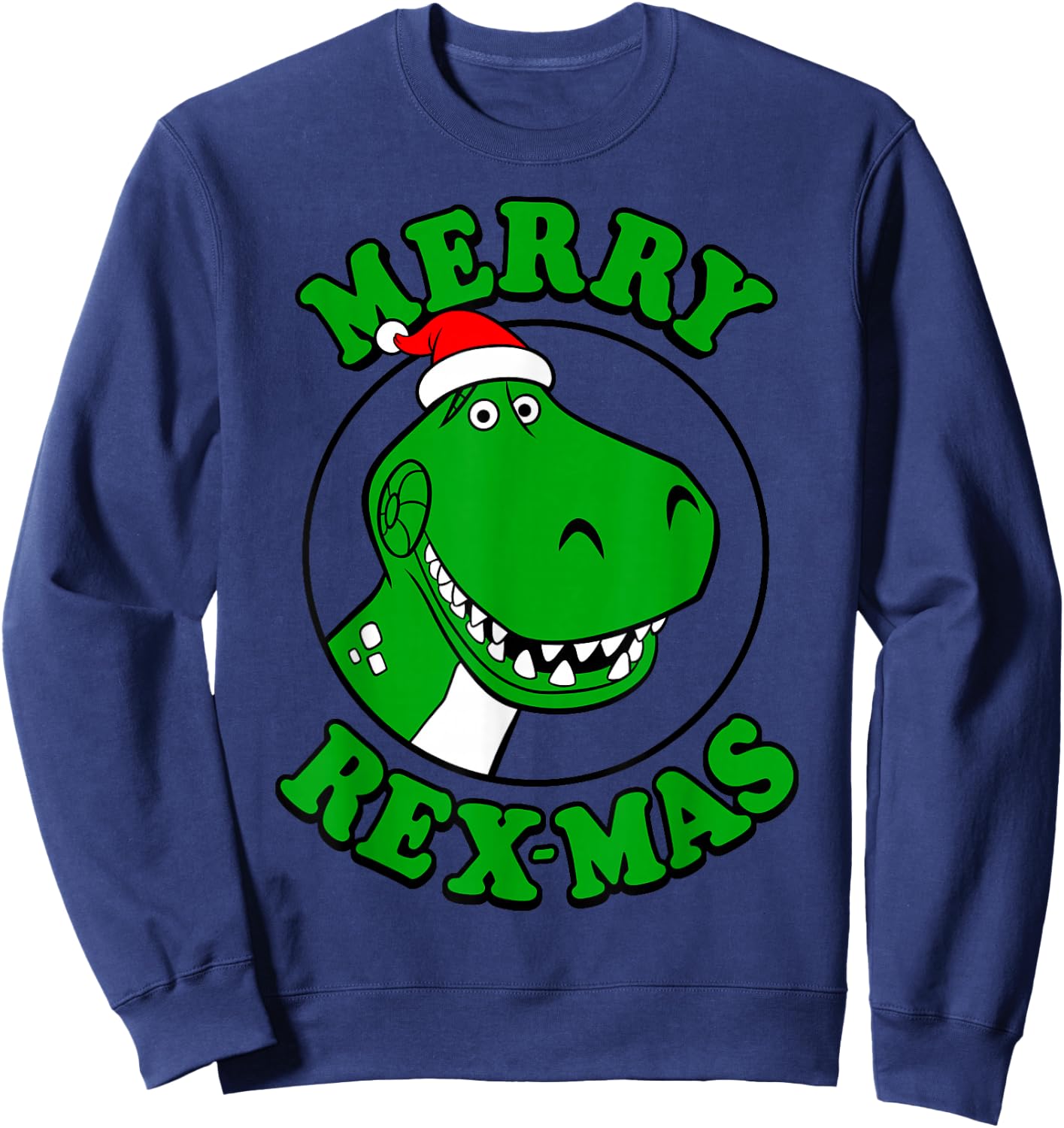 Disney Pixar Toy Story Merry Rex-Mas Christmas Sweatshirt - Sweatshirt | Navy
