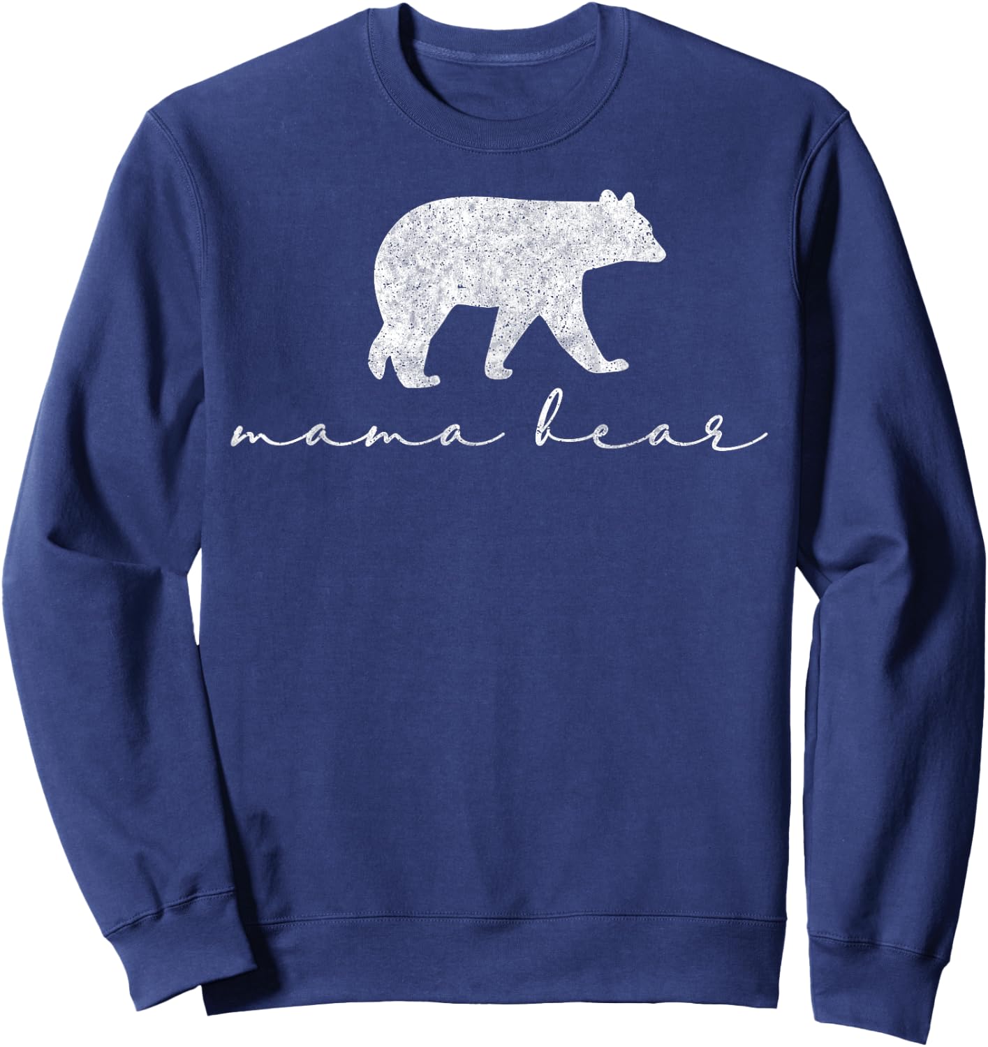 Mama Bear Shirt Cute White Sweatshirt - Sweatshirt | Navy