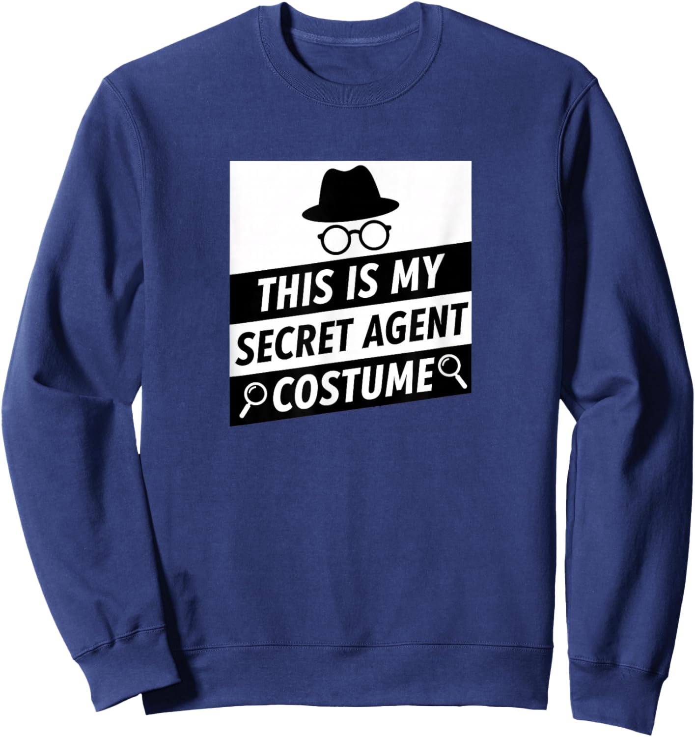 This is My Secret Agent Costume Halloween Kids Spy Disguise Sweatshirt - Sweatshirt | Navy