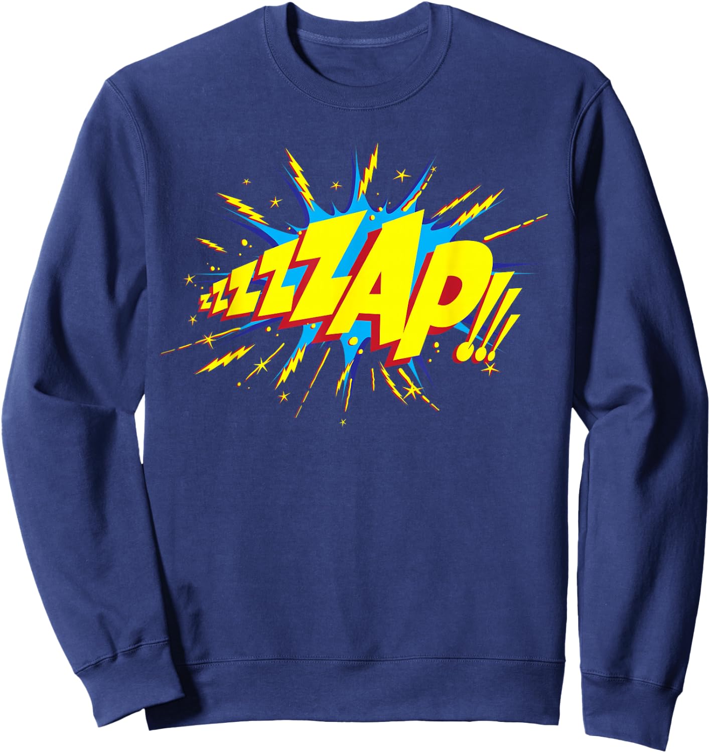 ZAP! Comic Sound Effect Sweatshirt - Sweatshirt | Navy