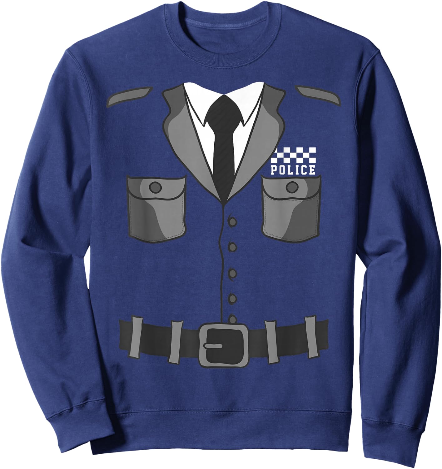 British Policeman Bobby Copper Police Halloween Costume Sweatshirt - Sweatshirt | Navy