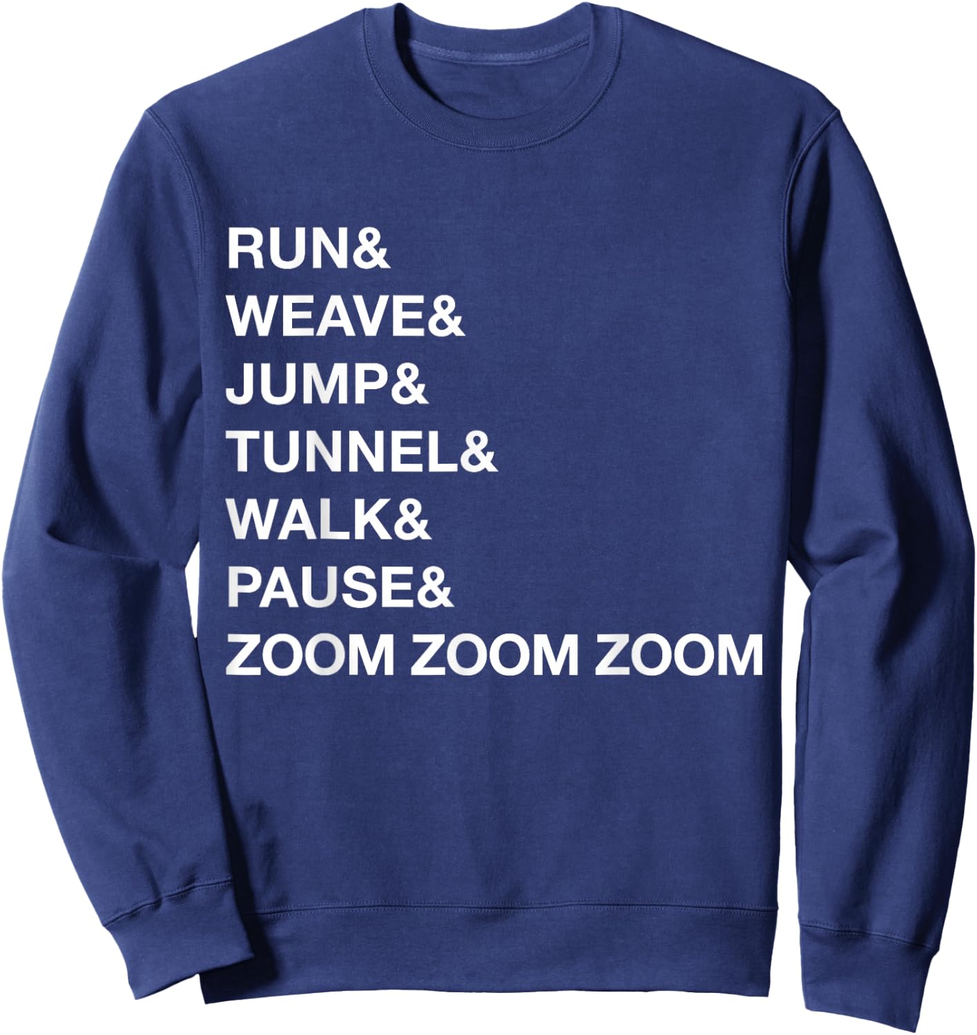Canine Agility Trial Obstacle Course - Fun Dog Agility Gift Sweatshirt - Sweatshirt | Navy