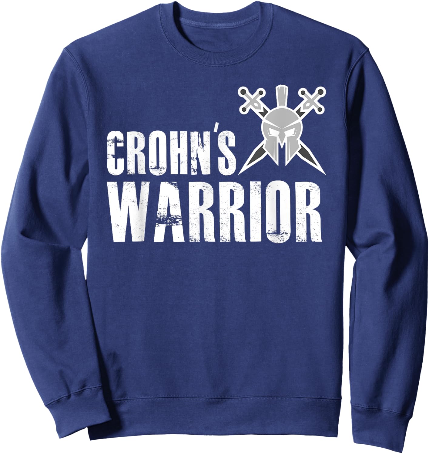 Crohn's Warrior - Support Awareness Fighter Sweatshirt - Sweatshirt | Navy