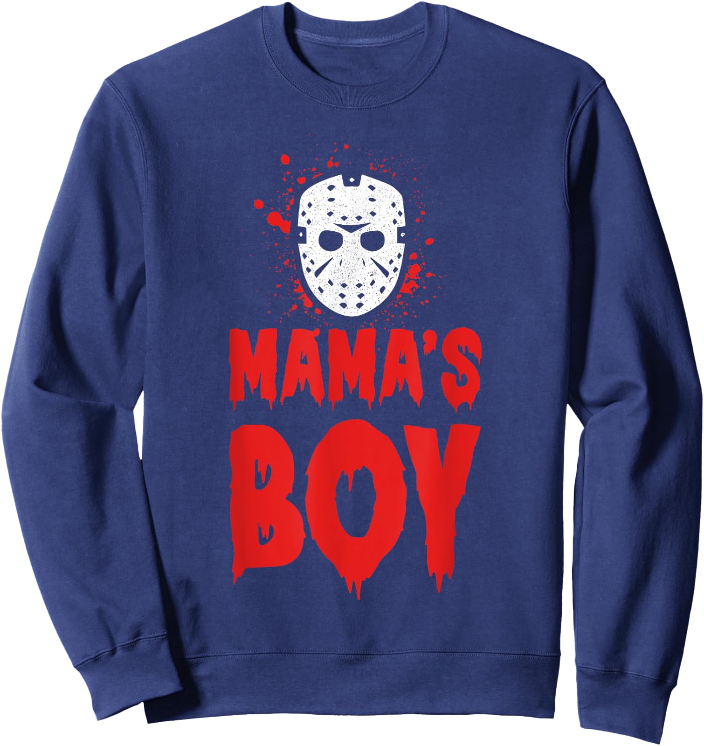 MAMA'S BOY Halloween Horror Sweatshirt - Sweatshirt | Navy