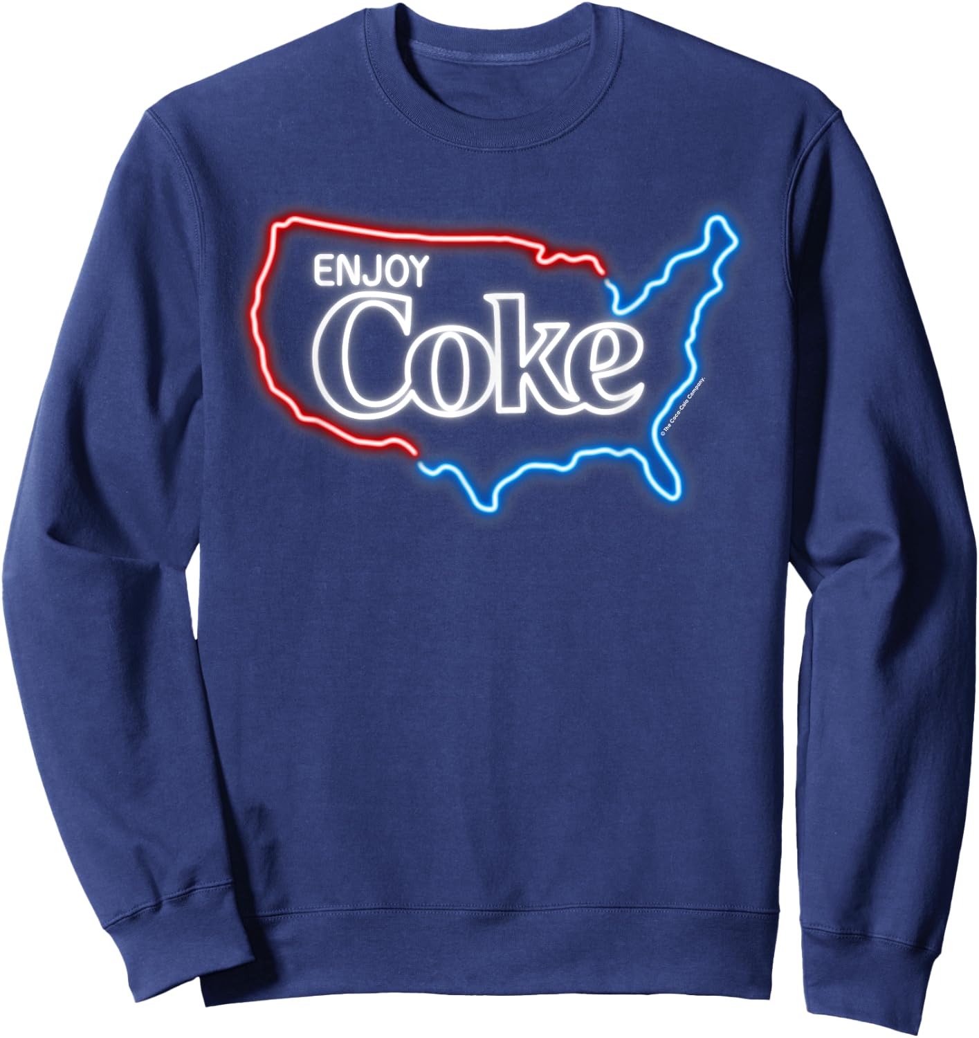 Coca Cola Enjoy Coke Neon USA Sweatshirt - Sweatshirt | Navy