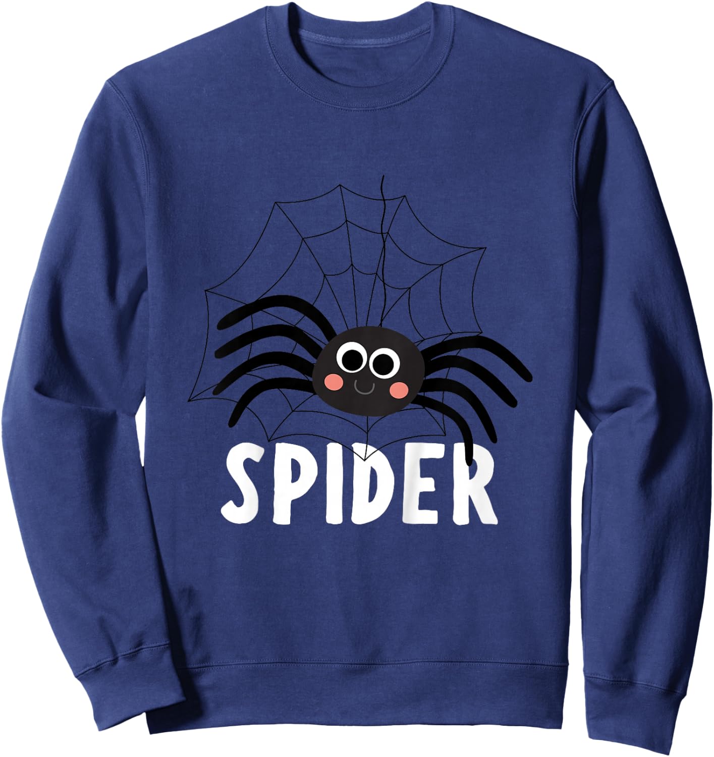 Spider Shirt for Boys Or Girls | Cute Spider Gift Sweatshirt - Sweatshirt | Navy