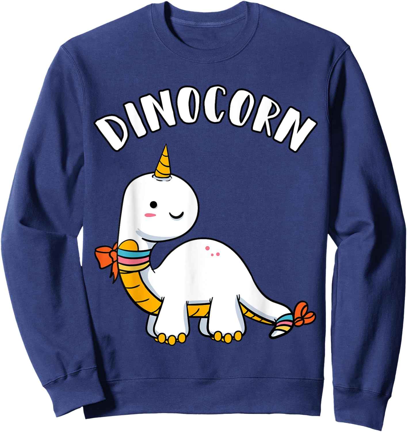 Dinocorn Dinosaur Unicorn Dinosaur Lovers Unicorn Sweatshirt - Sweatshirt | Navy