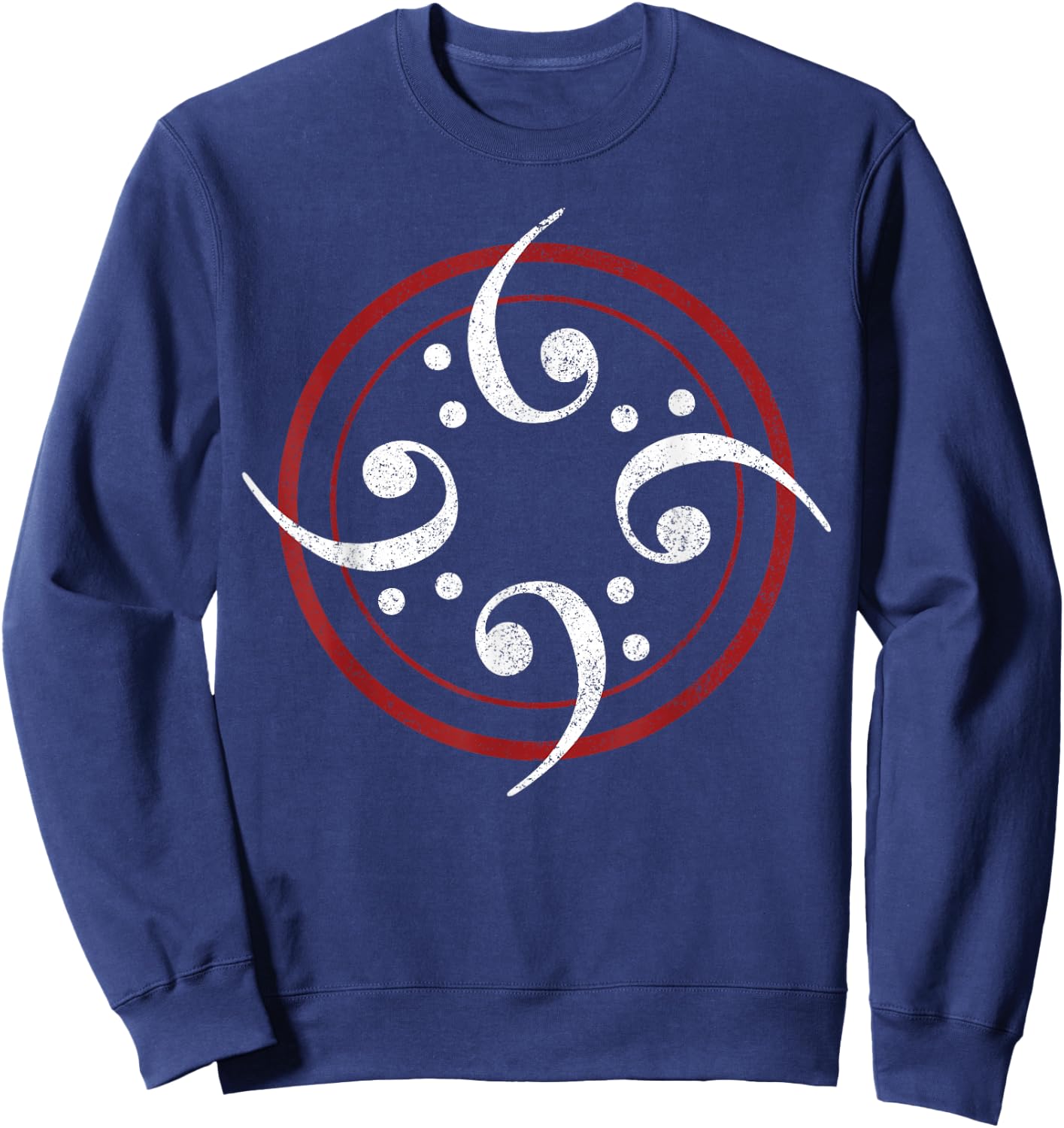 Bass Clef - Bass Guitar Player Bassist Shirt Gift Sweatshirt - Sweatshirt | Navy
