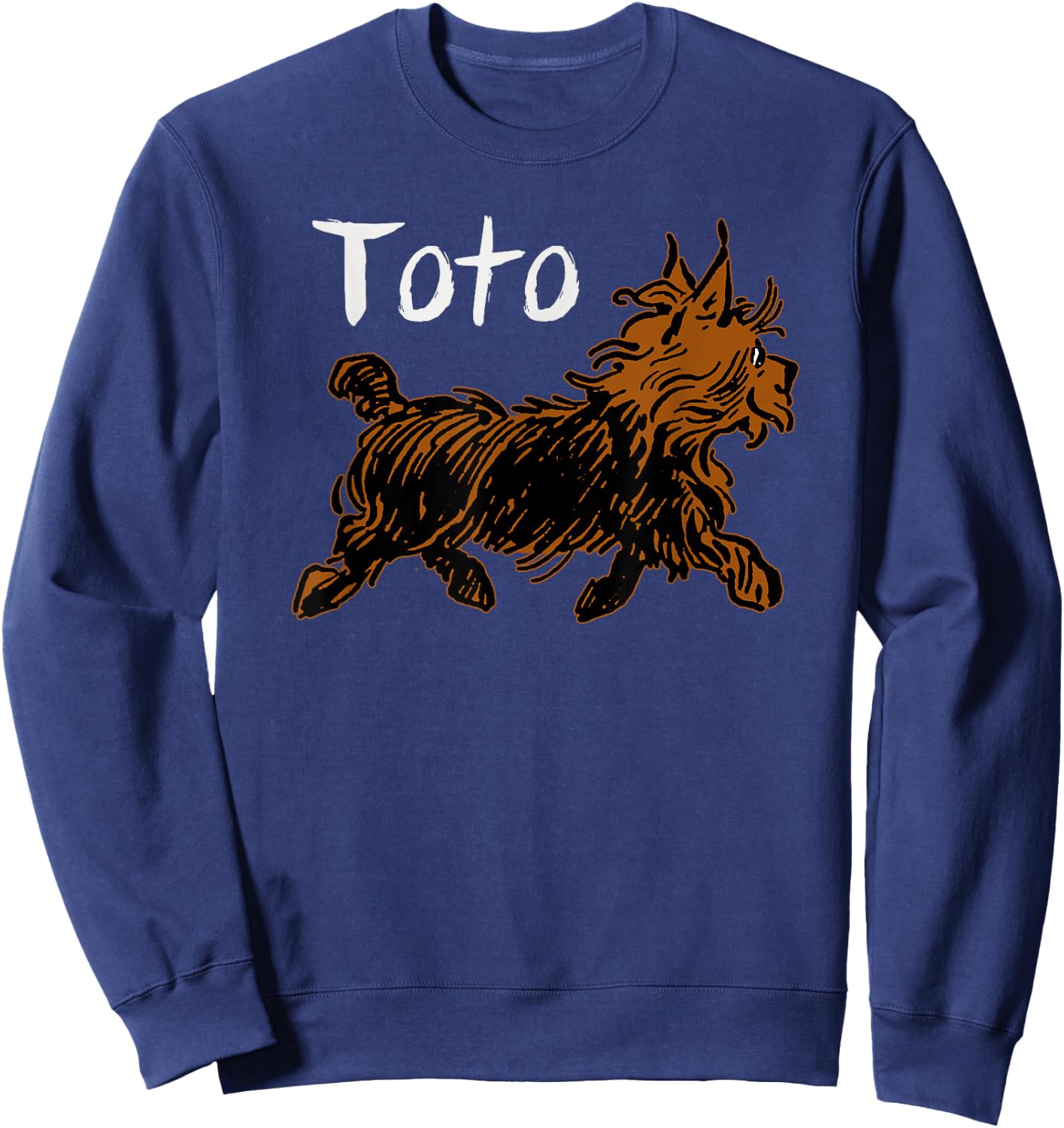 Vintage Oz Toto the Dog Shirt Art -Toto Wizard of Oz Toto Sweatshirt - Sweatshirt | Navy