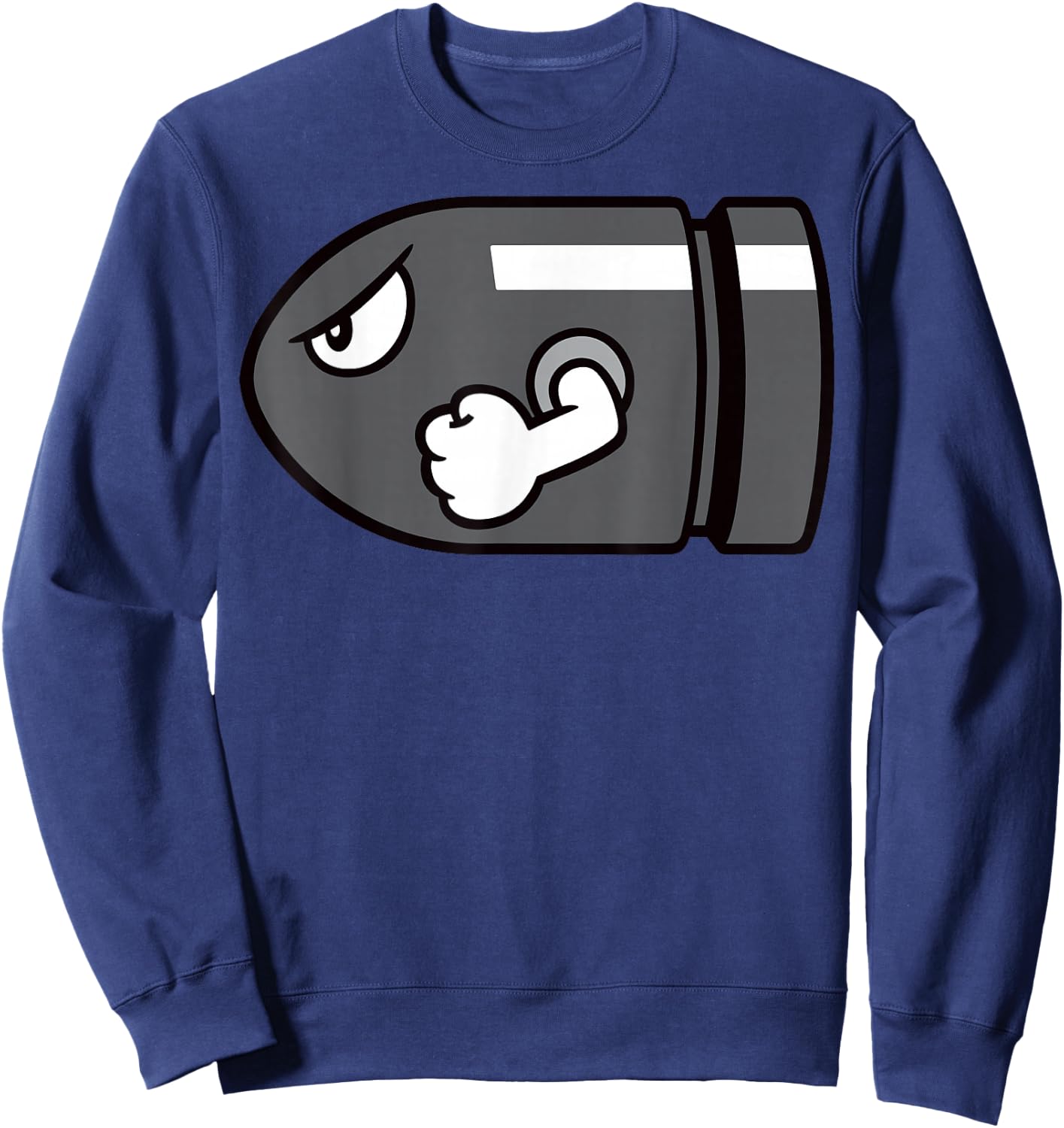 Super Mario Bullet Bill Simple Sweatshirt - Sweatshirt | Navy