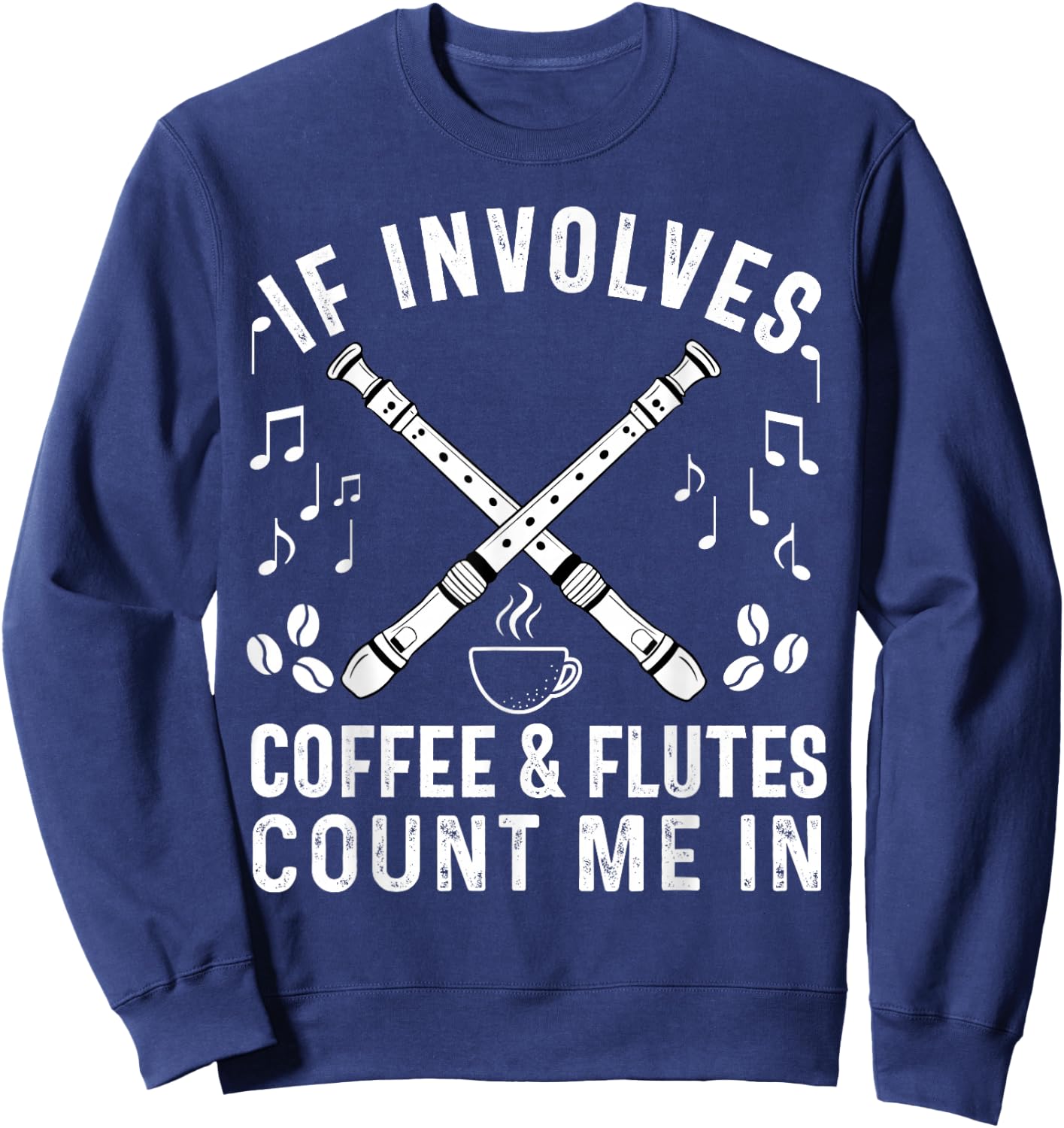Flute Players Women Girl Mom Daughter Flutist Marching Band Sweatshirt - Sweatshirt | Navy