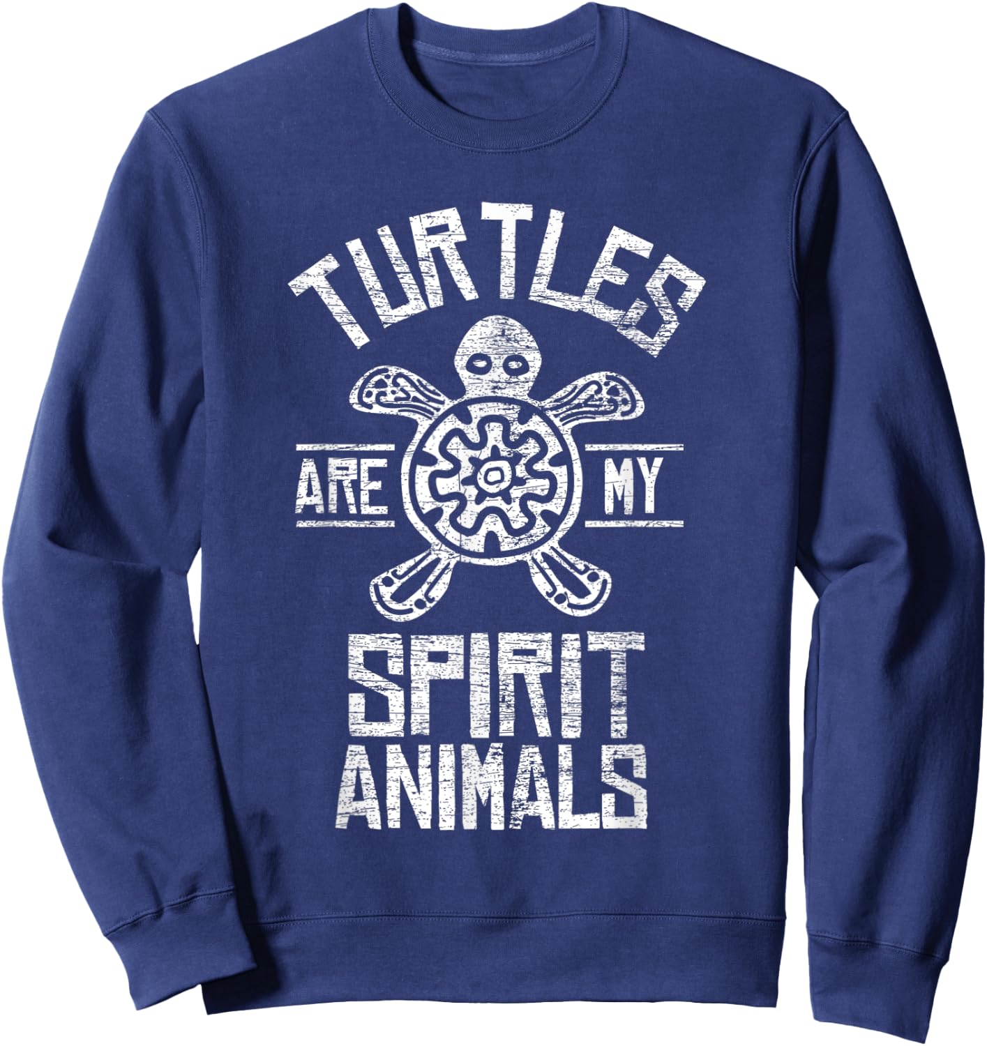 Turtles Are My Spirit Animal Vintage Sweatshirt - Sweatshirt | Navy