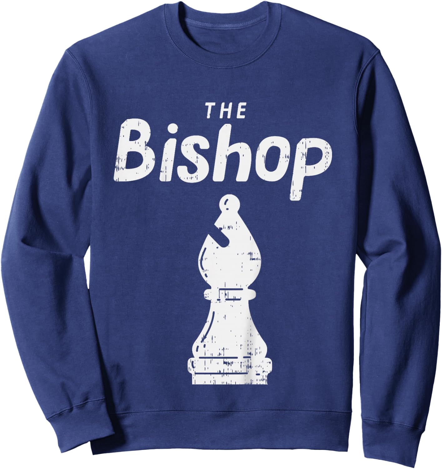Kids Chess Piece The Bishop Shirt Halloween Matching Costume Sweatshirt - Sweatshirt | Navy
