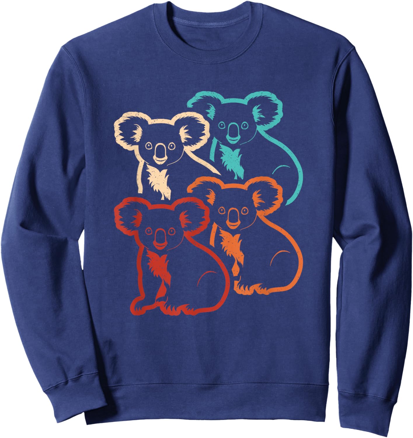 Retro Koala Lover Vintage Koala Men Women Kids Sweatshirt - Sweatshirt | Navy