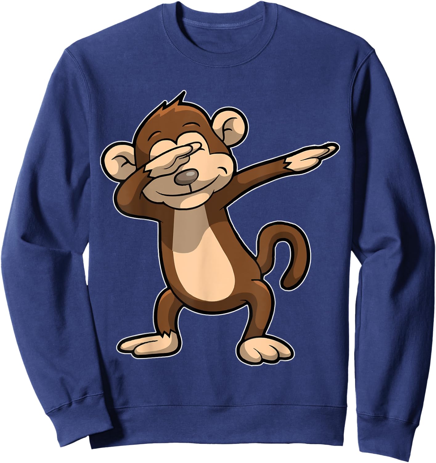 Funny Monkey Shirt Women Men Kids Gift birthday Sweatshirt - Sweatshirt | Navy