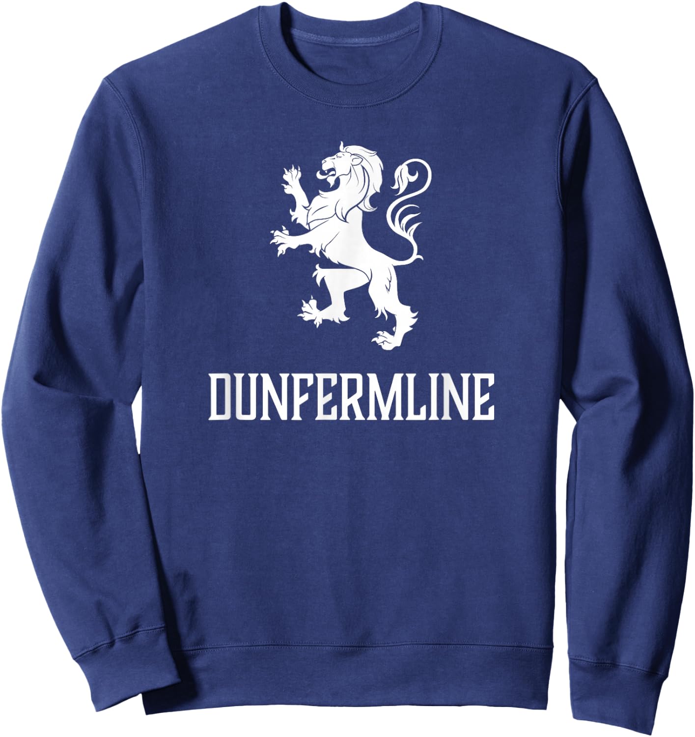Dunfermline, Scotland - Scottish Lion, Gaelic Sweatshirt - Sweatshirt | Navy