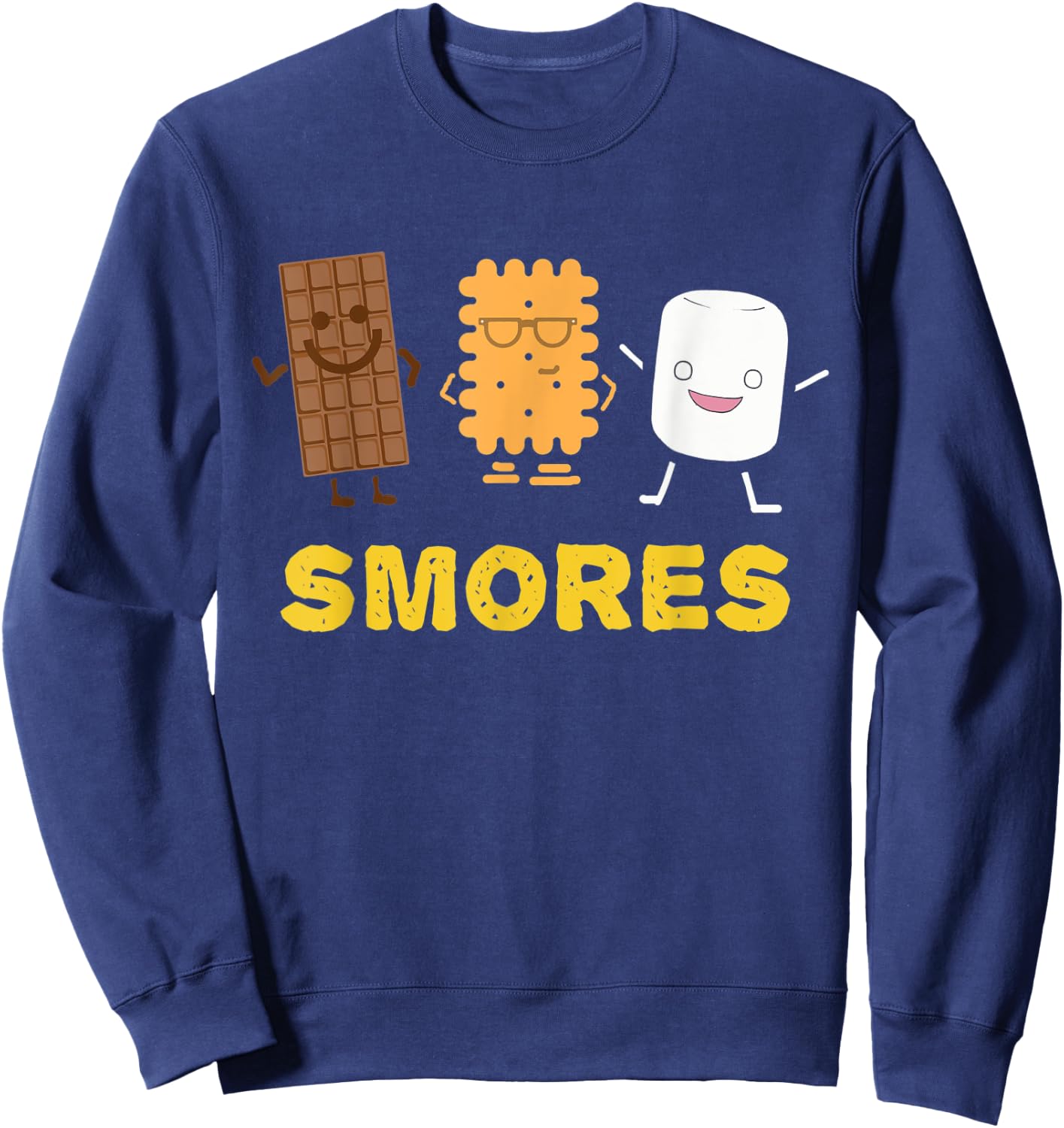 Funny Camping Smores Sweatshirt - Sweatshirt | Navy