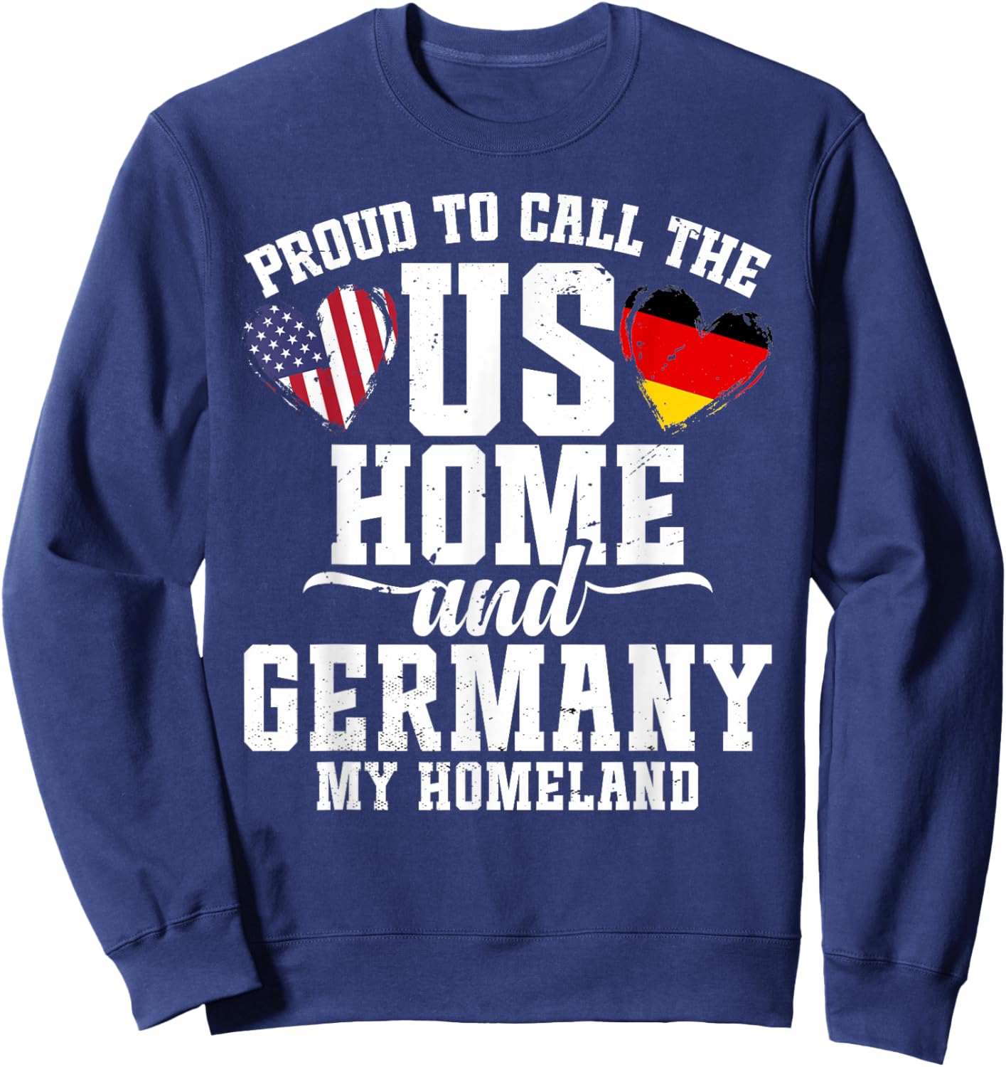 German Outfit & Women Uniform US Flag Germany Sweatshirt - Sweatshirt | Navy