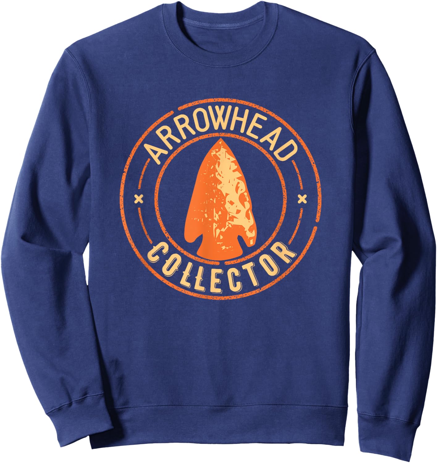 Arrowhead Collector Cute Arrowhead Hunting Gift Sweatshirt - Sweatshirt | Navy