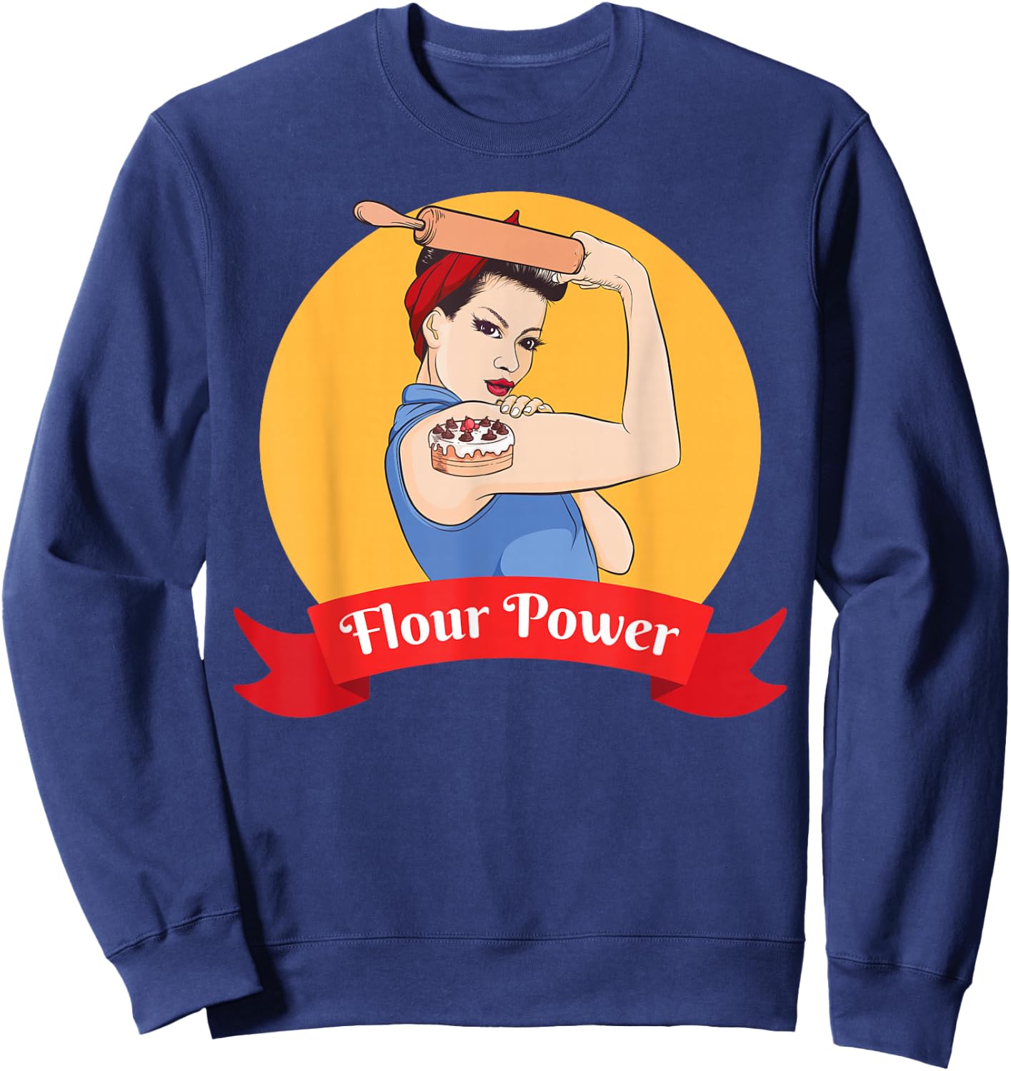Funny Baking Baker Pastry Chef Women's Sweatshirt - Sweatshirt | Navy