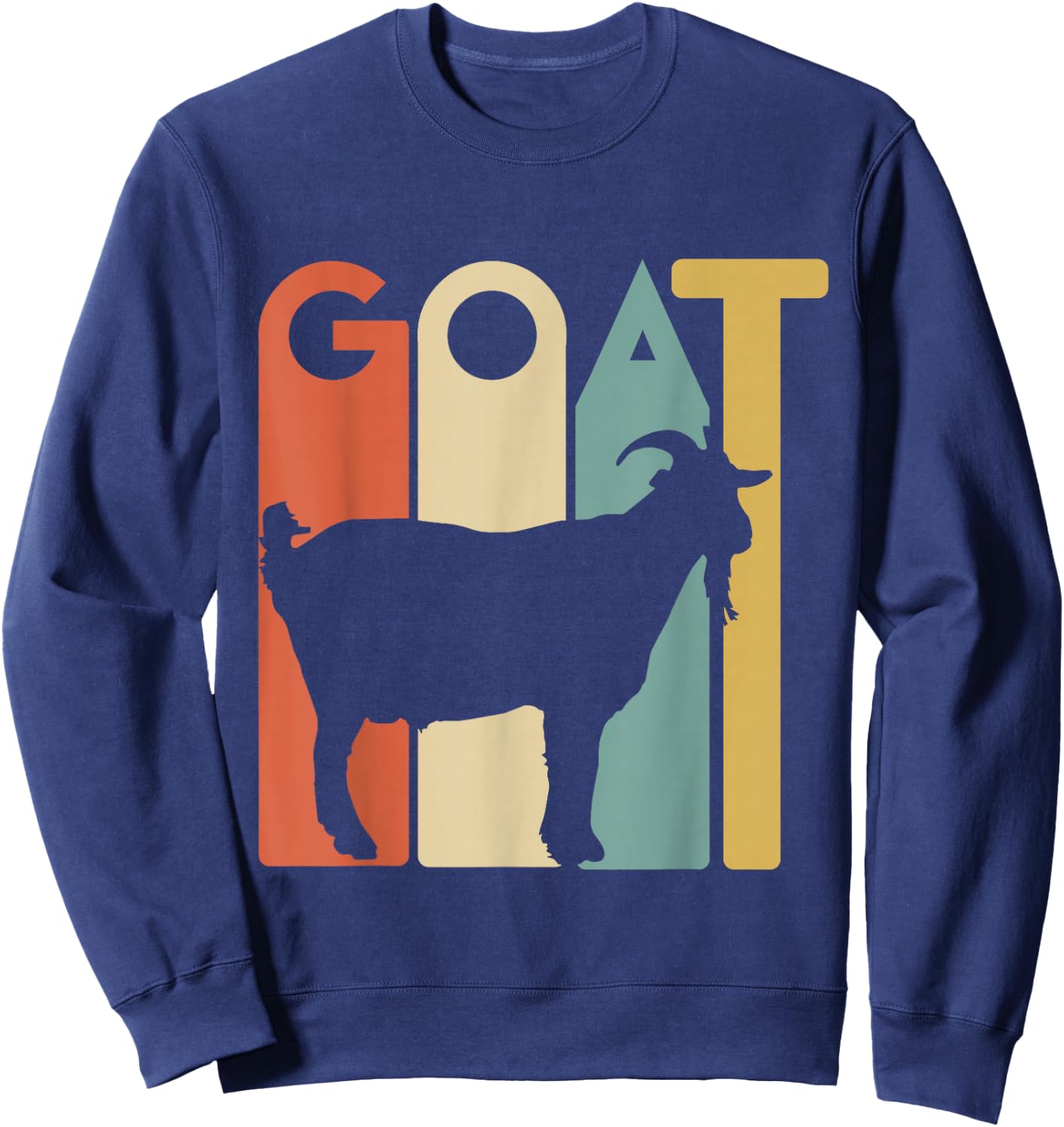 Retro vintage Goat - Animal Goats Lover Gifts T Shirt Sweatshirt - Sweatshirt | Navy