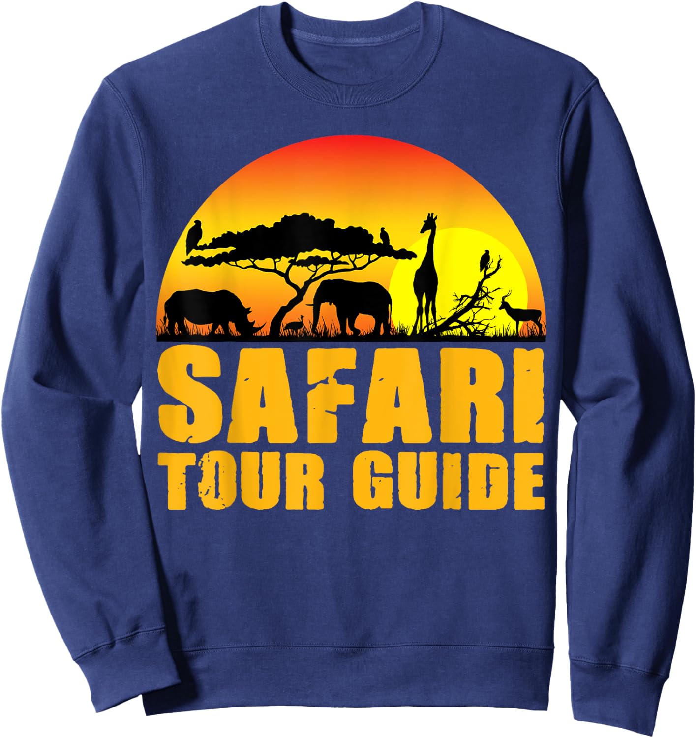 Safari Tour Guide Halloween Costume Animal Gift Sweatshirt - Sweatshirt | Navy