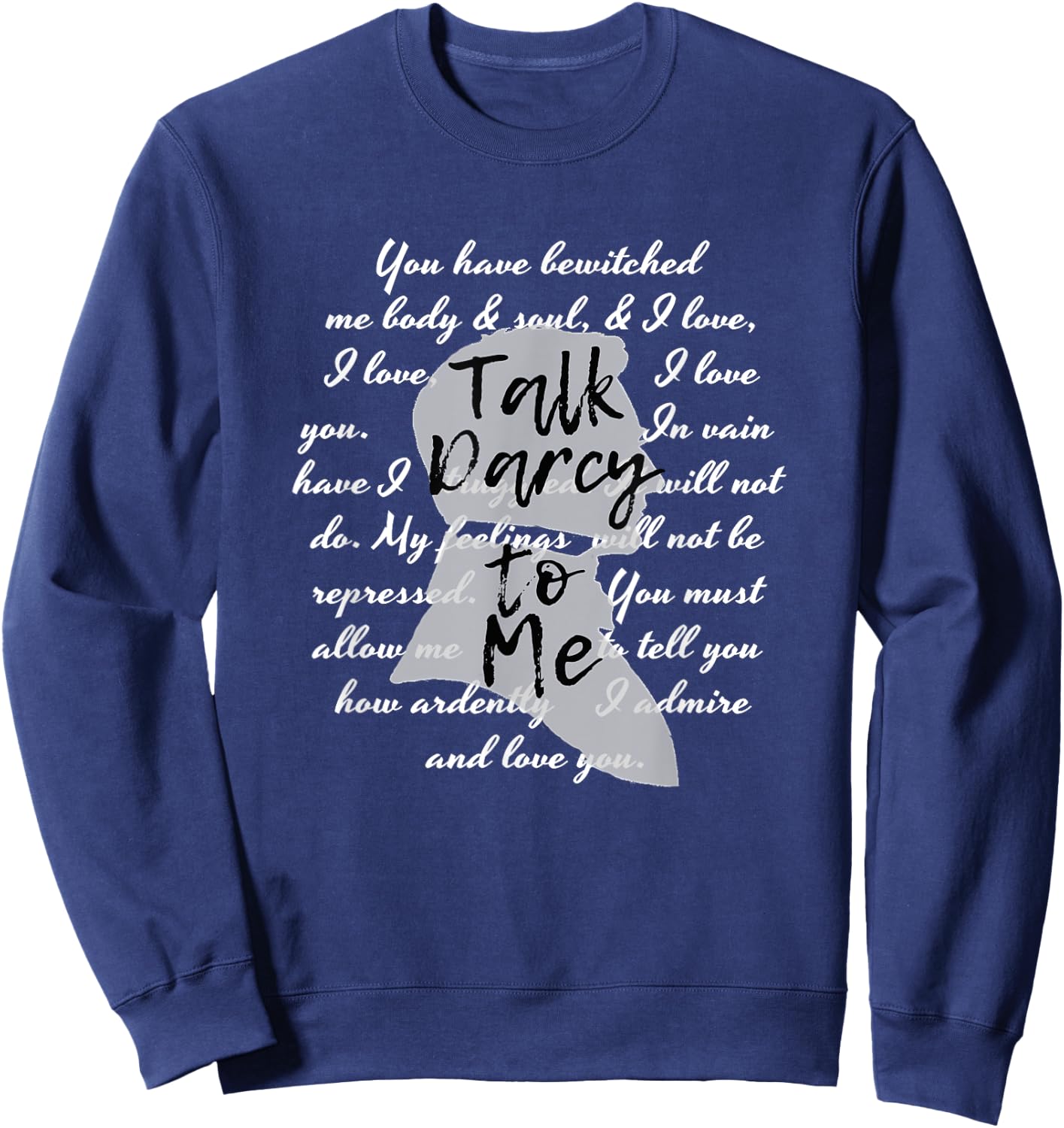 Jane Austen Shirt English Teacher Gifts Librarian Sweatshirt - Sweatshirt | Navy