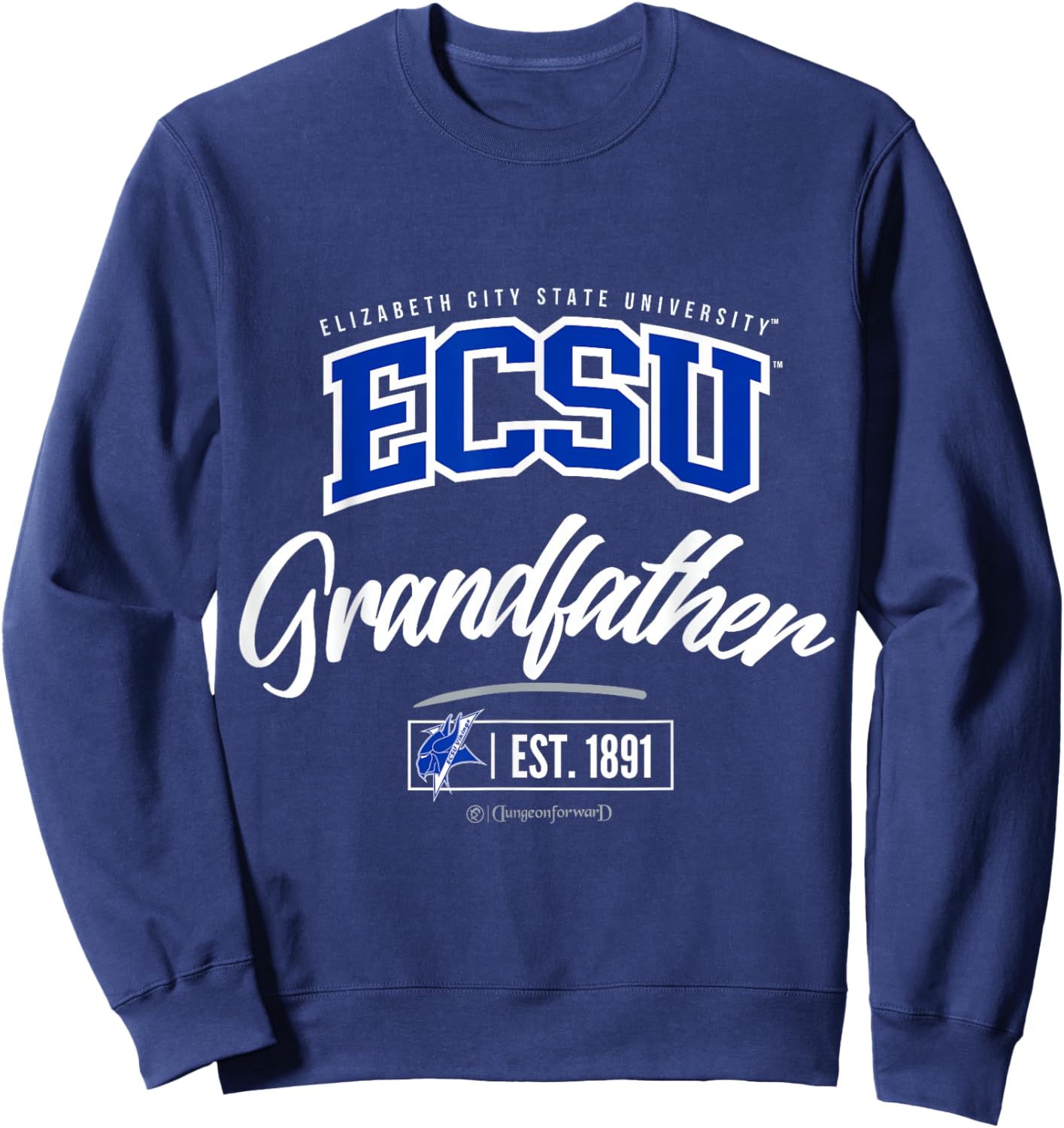 Elizabeth City State University - ECSU HBCU Grandfather Sweatshirt - Sweatshirt | Navy