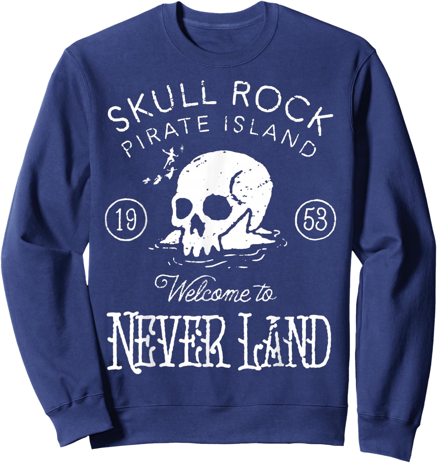 Disney Peter Pan Skull Rock Vintage Poster Sweatshirt - Sweatshirt | Navy