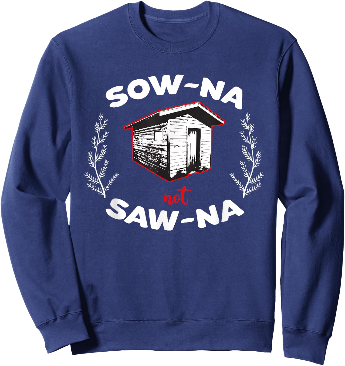 How to Pronounce Sauna Gifts for Yoopers/Finns Sweatshirt - Sweatshirt | Navy