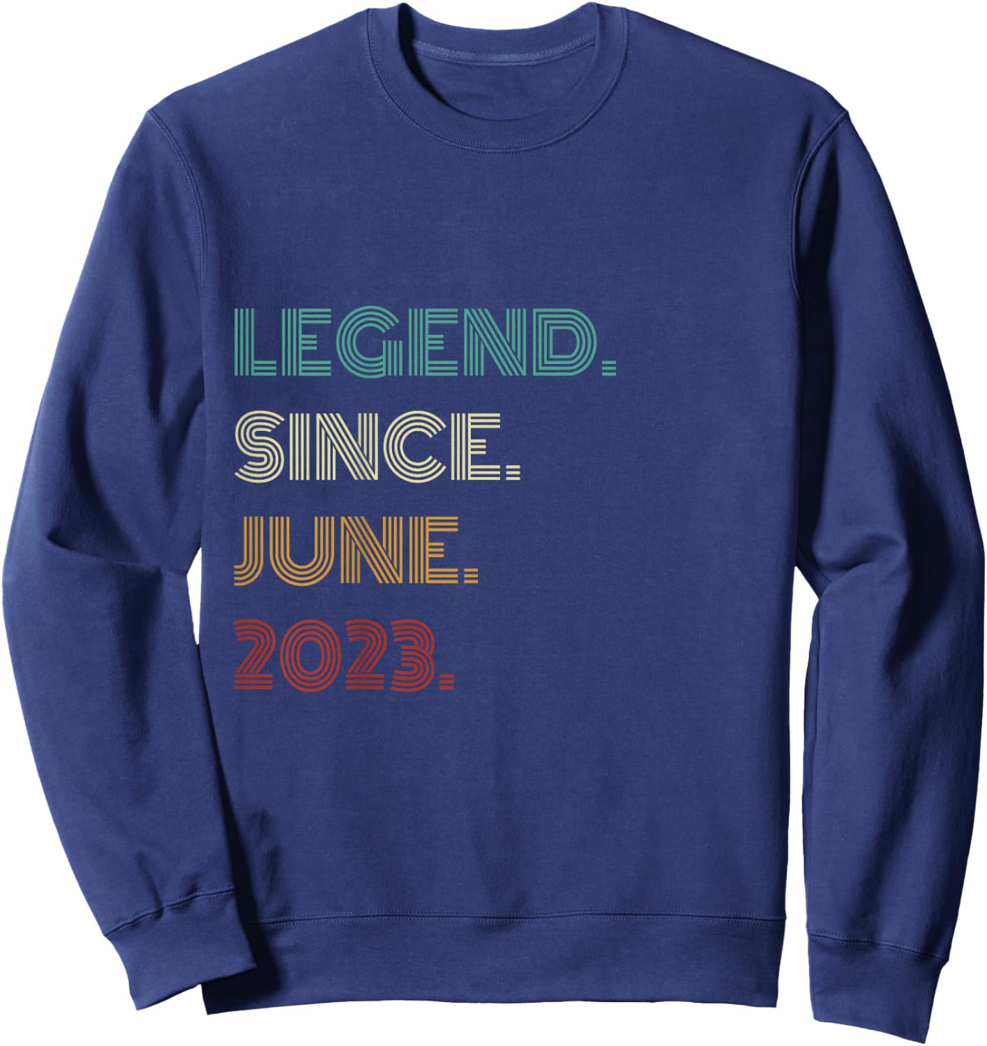 3 Years Old Legend Since June 2023 3rd Birthday Sweatshirt - Sweatshirt | Navy