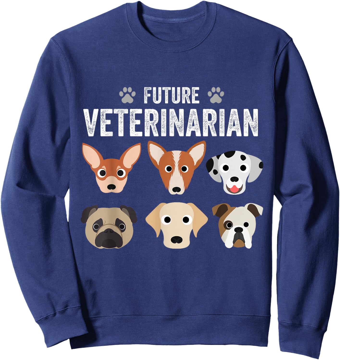 Future Veterinarian Shirt Kids Vet Dog Cat Youth Sweatshirt - Sweatshirt | Navy
