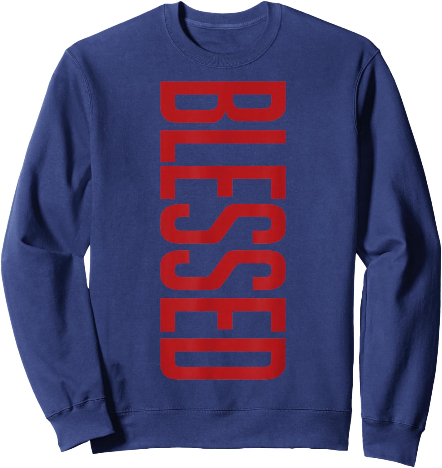 Bloodline Varsity Red Black Graphic Match Sweatshirt - Sweatshirt | Navy