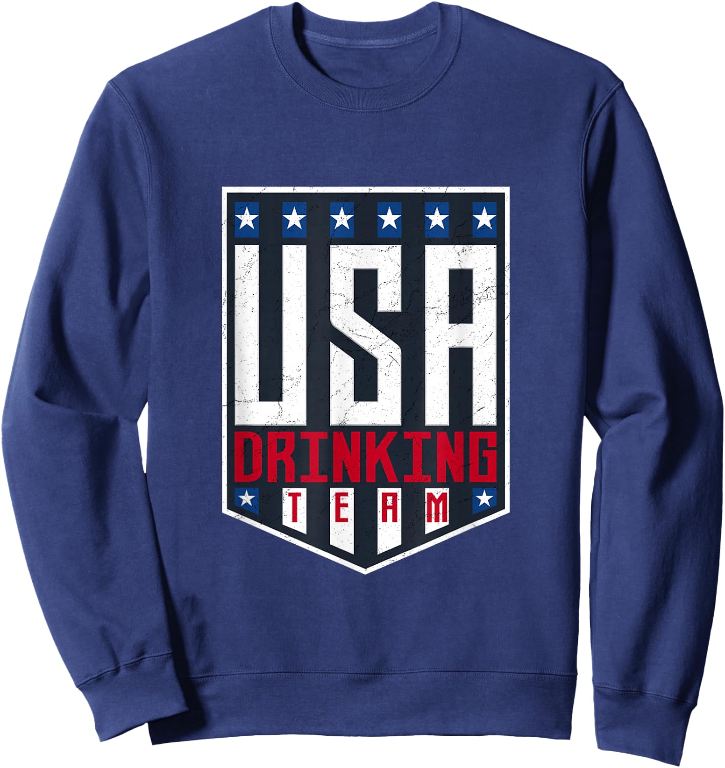 USA Drinking Team patriotic Men Sweatshirt - Sweatshirt | Navy