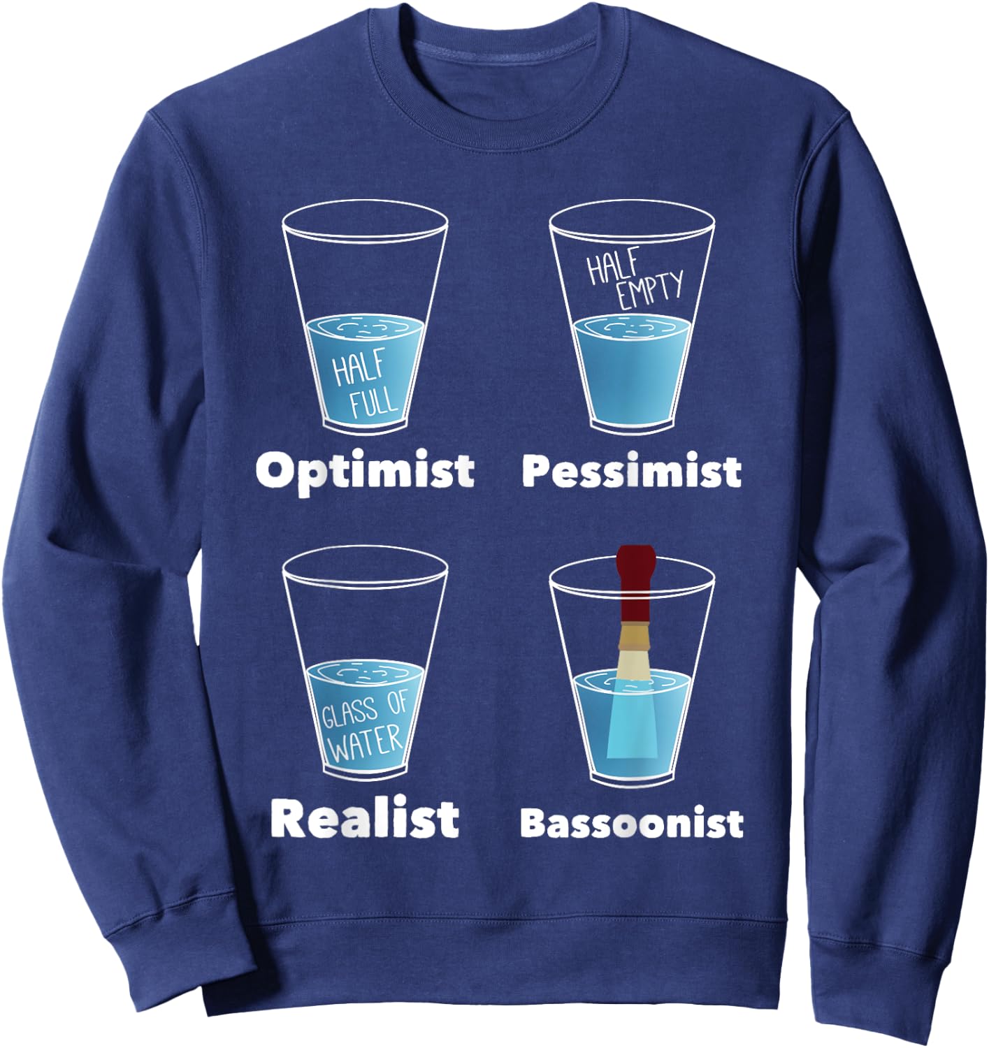 Funny Bassoonist Bassoon Play Orchestra Music Sweatshirt - Sweatshirt | Navy